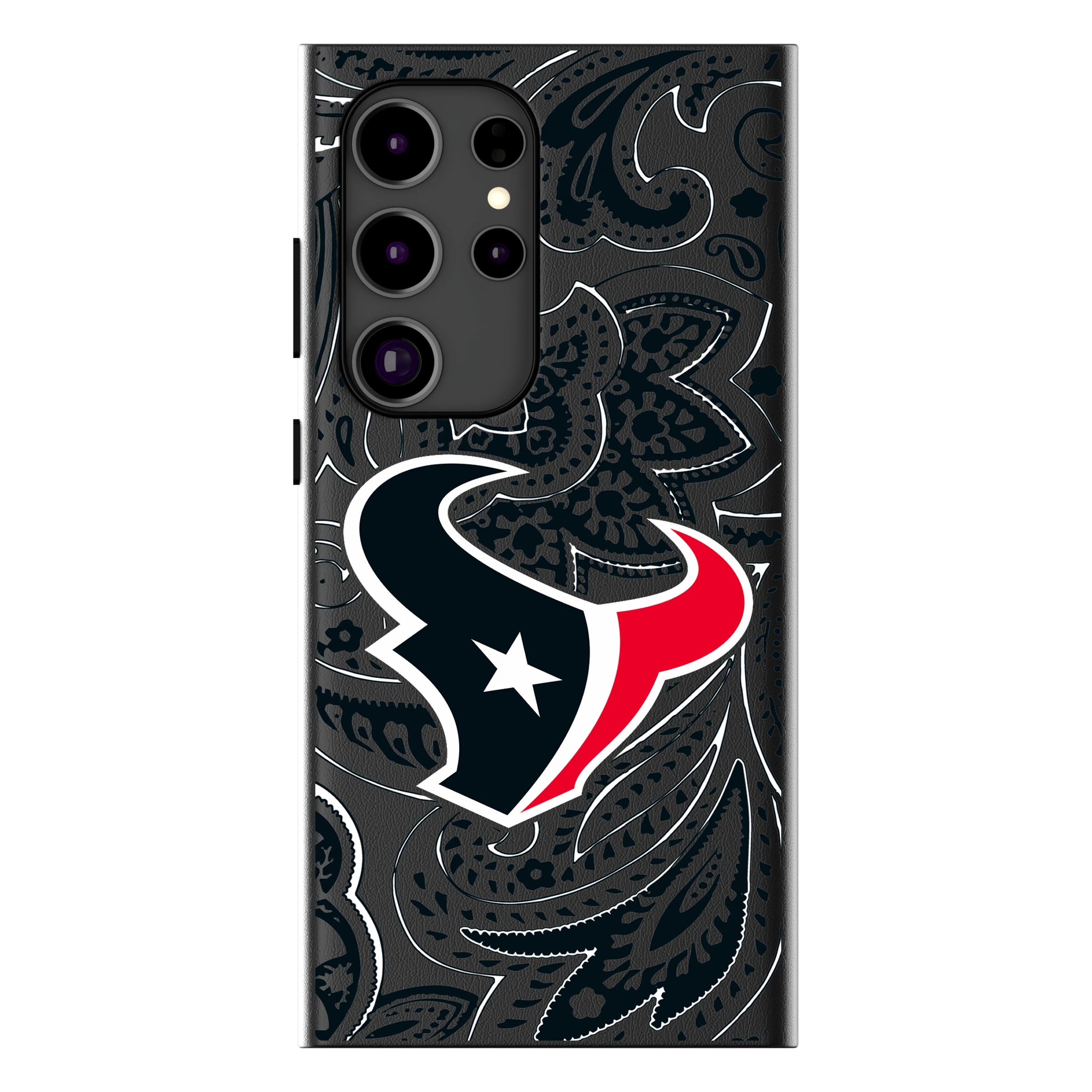 Houston Texans Paisley Galaxy MagSafe Compatible Phone Case for Samsung Galaxy
