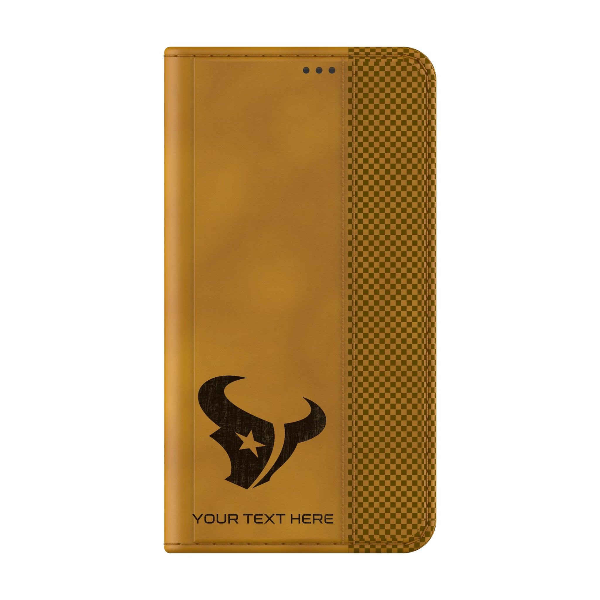 Houston Texans Personalized Burn Galaxy Folio Phone Case for Samsung Galaxy