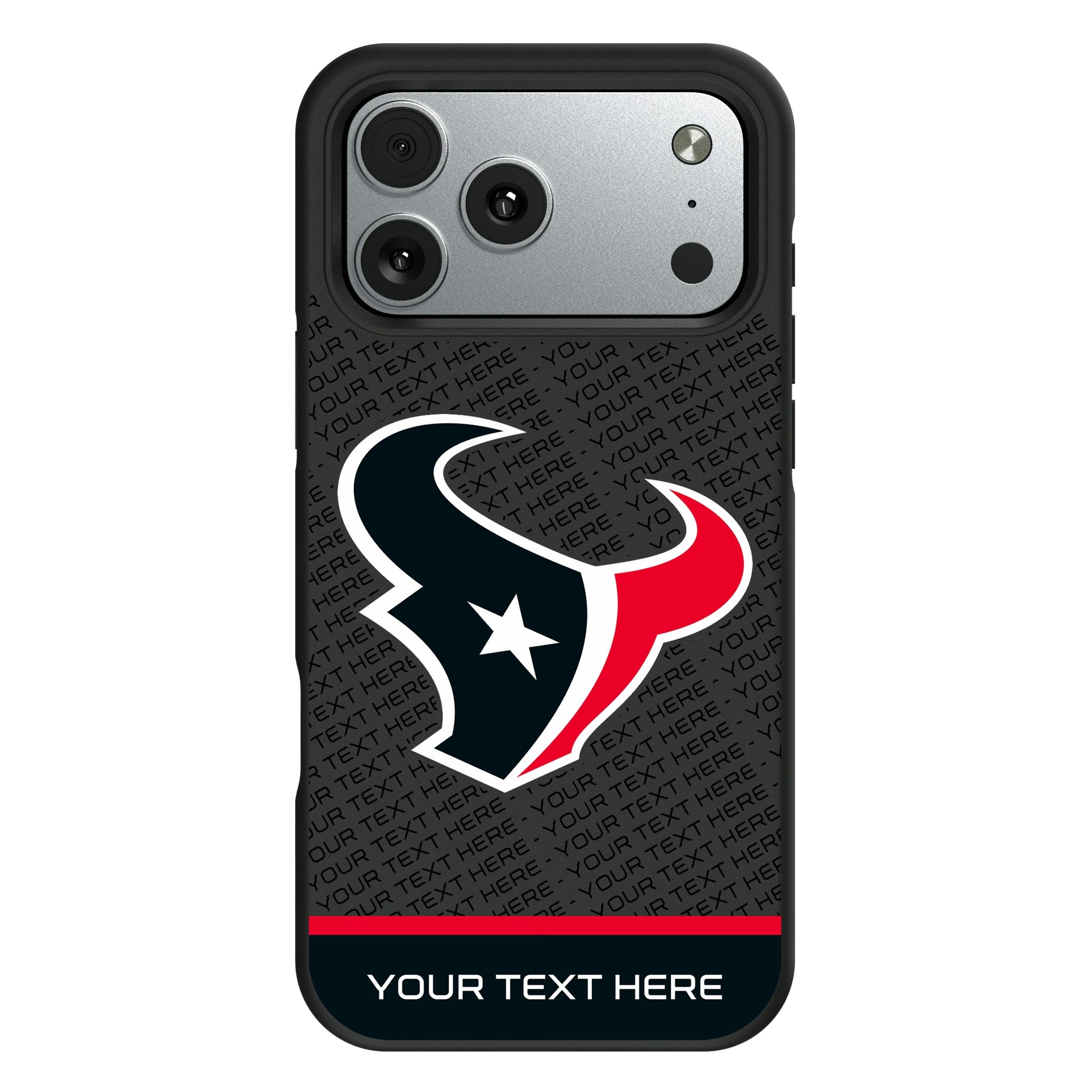 Houston Texans Personalized EndZone Plus iPhone Bump Phone Case for Apple iPhone#Device_iPhone 17 Pro Max