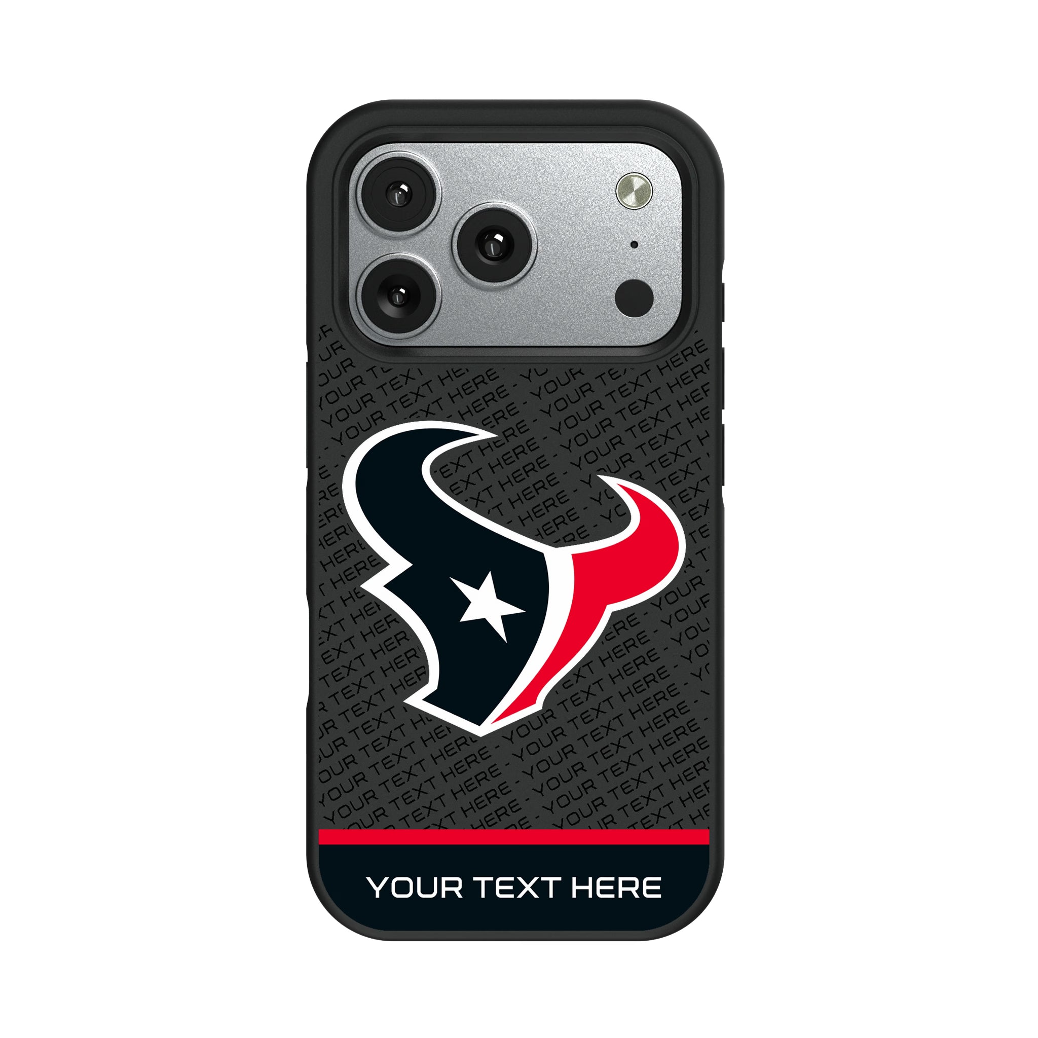 Houston Texans Personalized EndZone Plus iPhone Bump Phone Case for Apple iPhone#Device_iPhone 17 Pro
