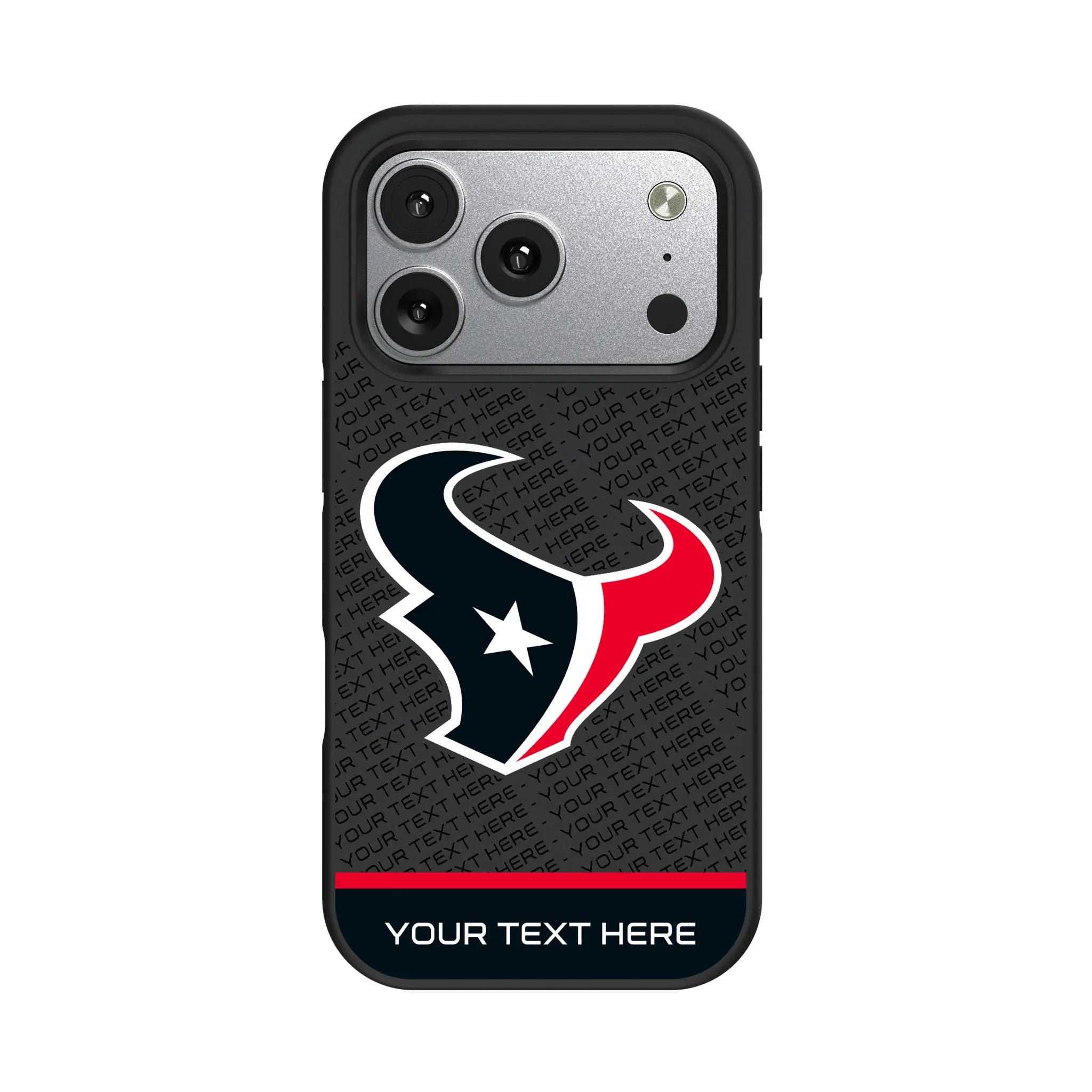 Houston Texans Personalized EndZone Plus iPhone Bump Phone Case for Apple iPhone#Device_iPhone 17 Pro