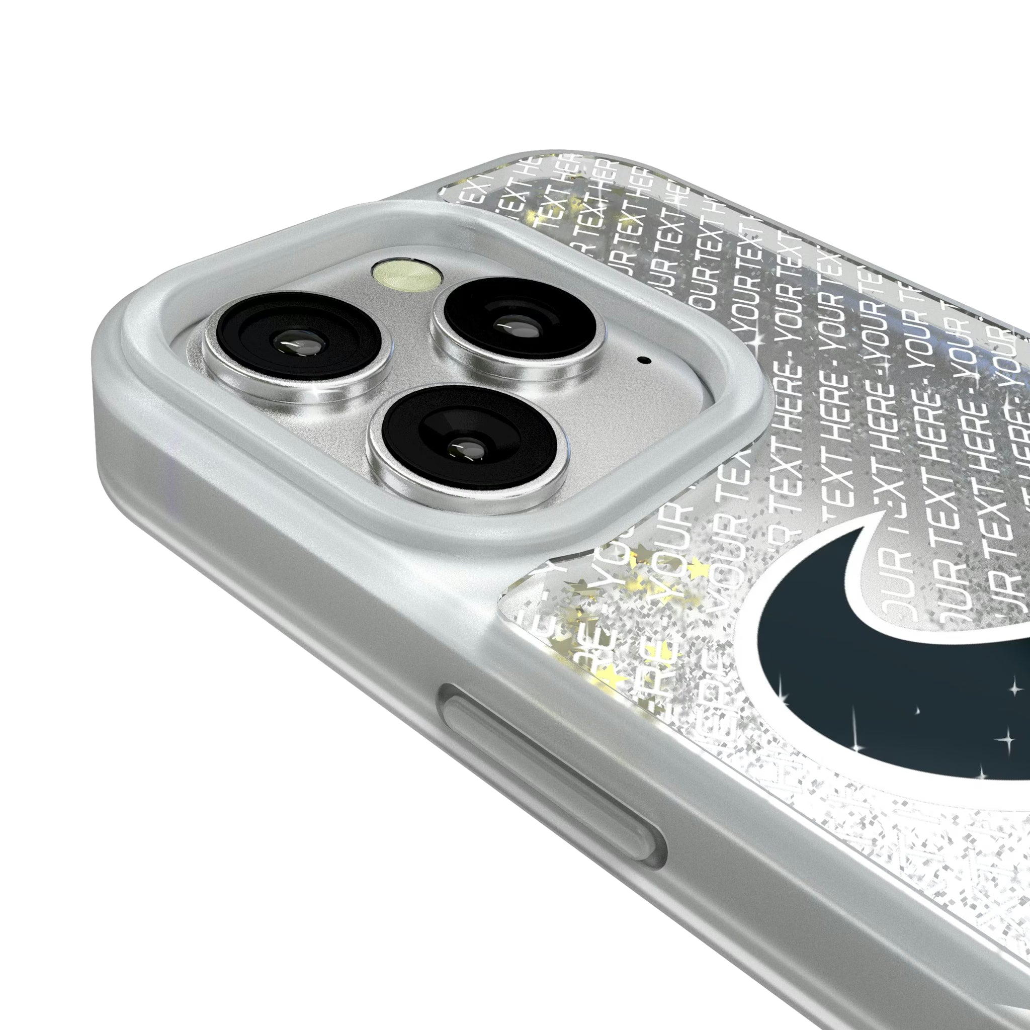 Houston Texans Personalized EndZone Plus iPhone Glitter Phone Case for Apple iPhone - Detail#Device_iPhone 16 Pro