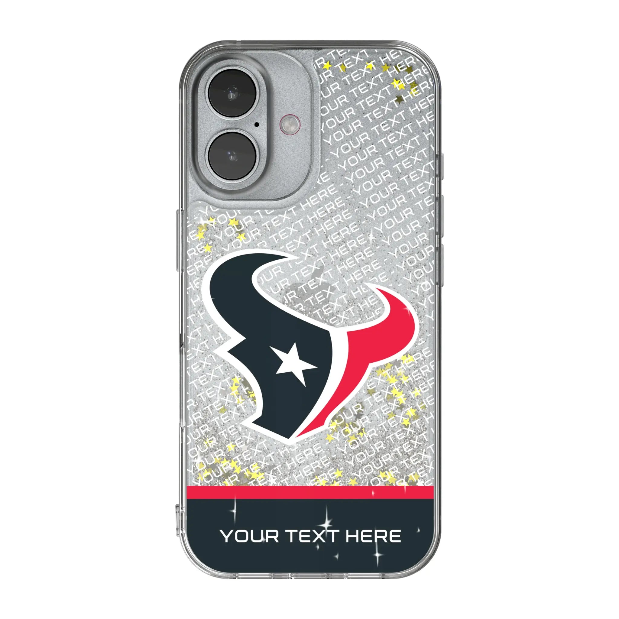 Houston Texans Personalized EndZone Plus iPhone Glitter Phone Case for Apple iPhone