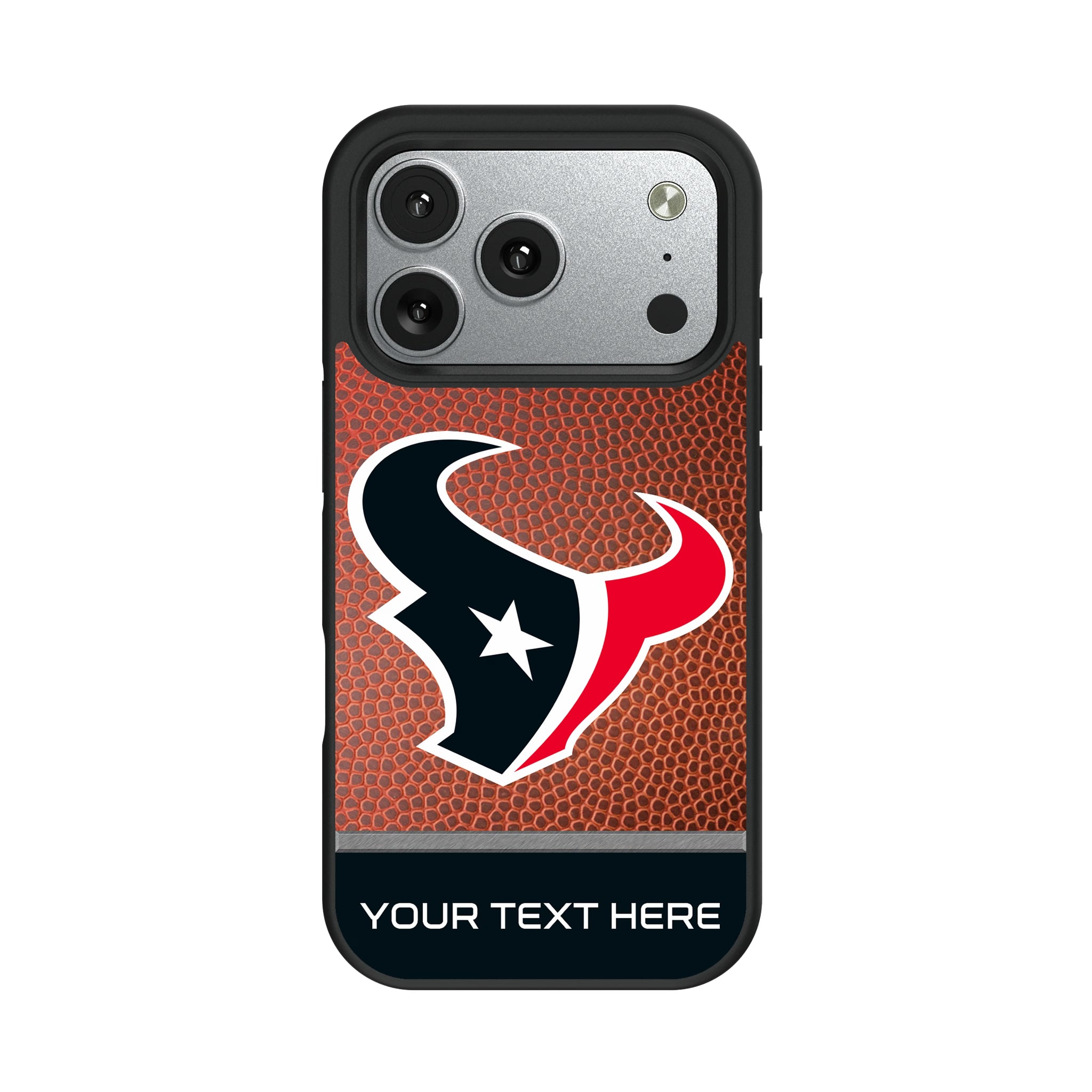 Houston Texans Personalized Football iPhone Bump Phone Case for Apple iPhone#Device_iPhone 17 Pro