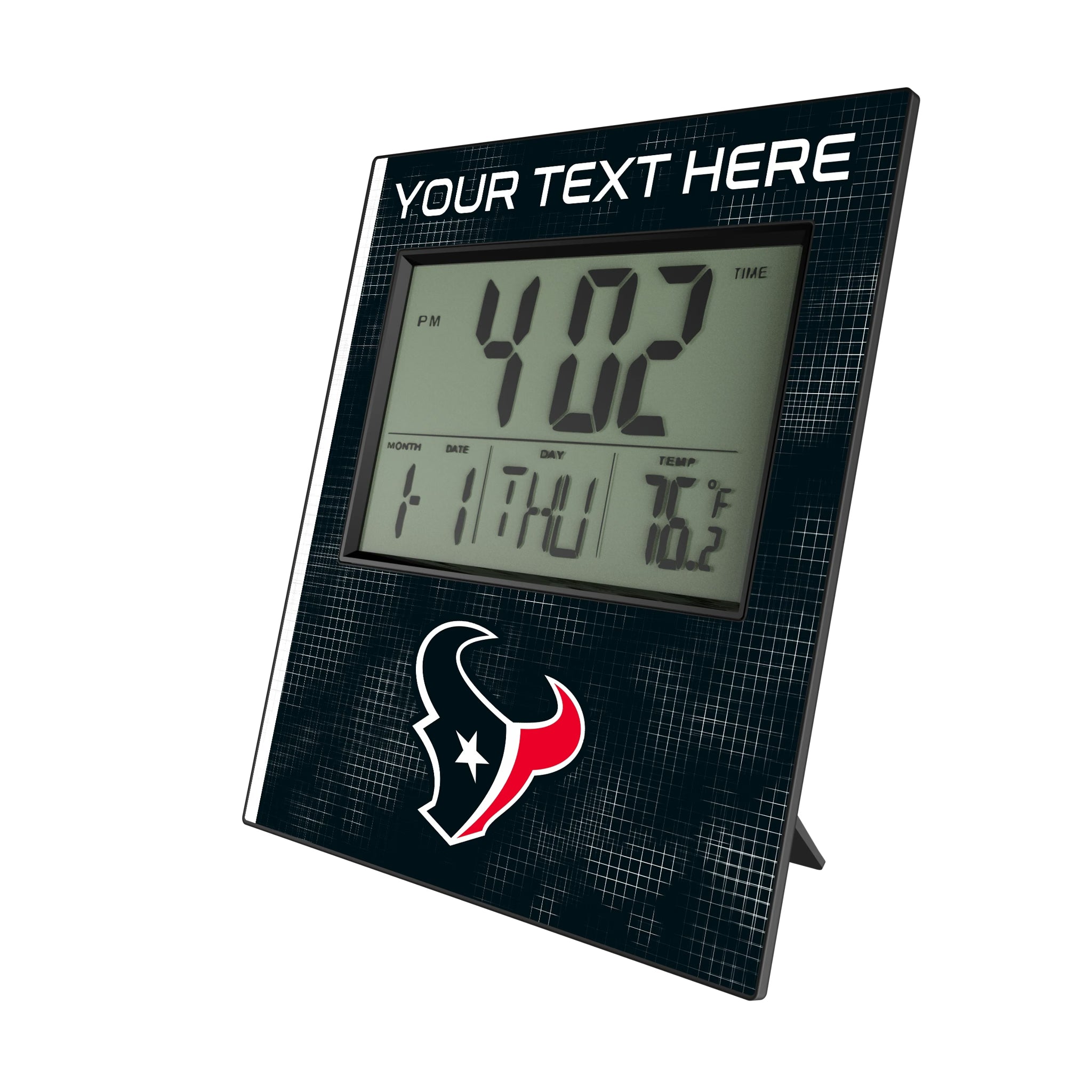 Houston Texans Personalized Hatch Wall Clock
