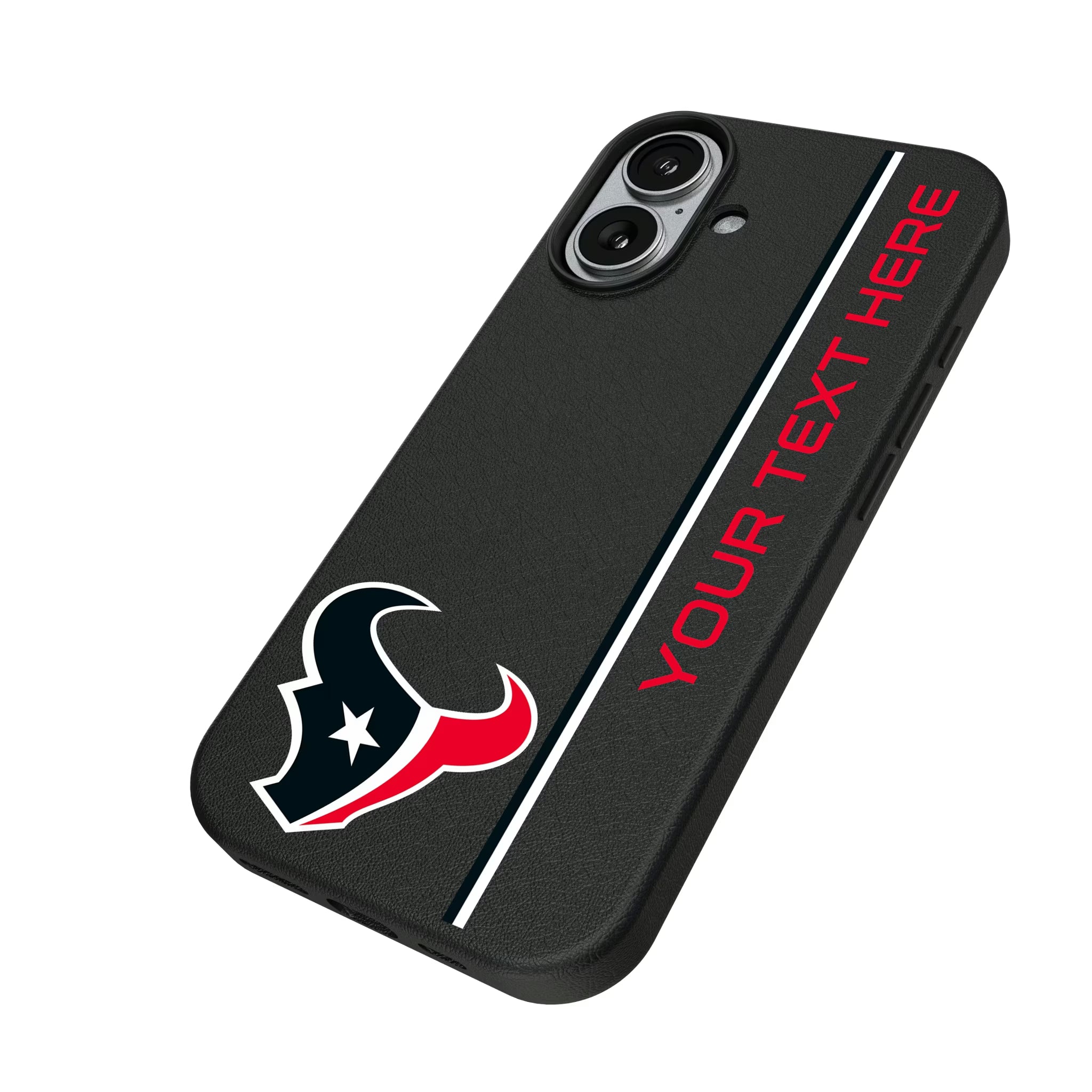 Houston Texans Personalized Sidebard iPhone MagSafe Compatible Phone Case for Apple iPhone - Isometric View#Device_iPhone 17