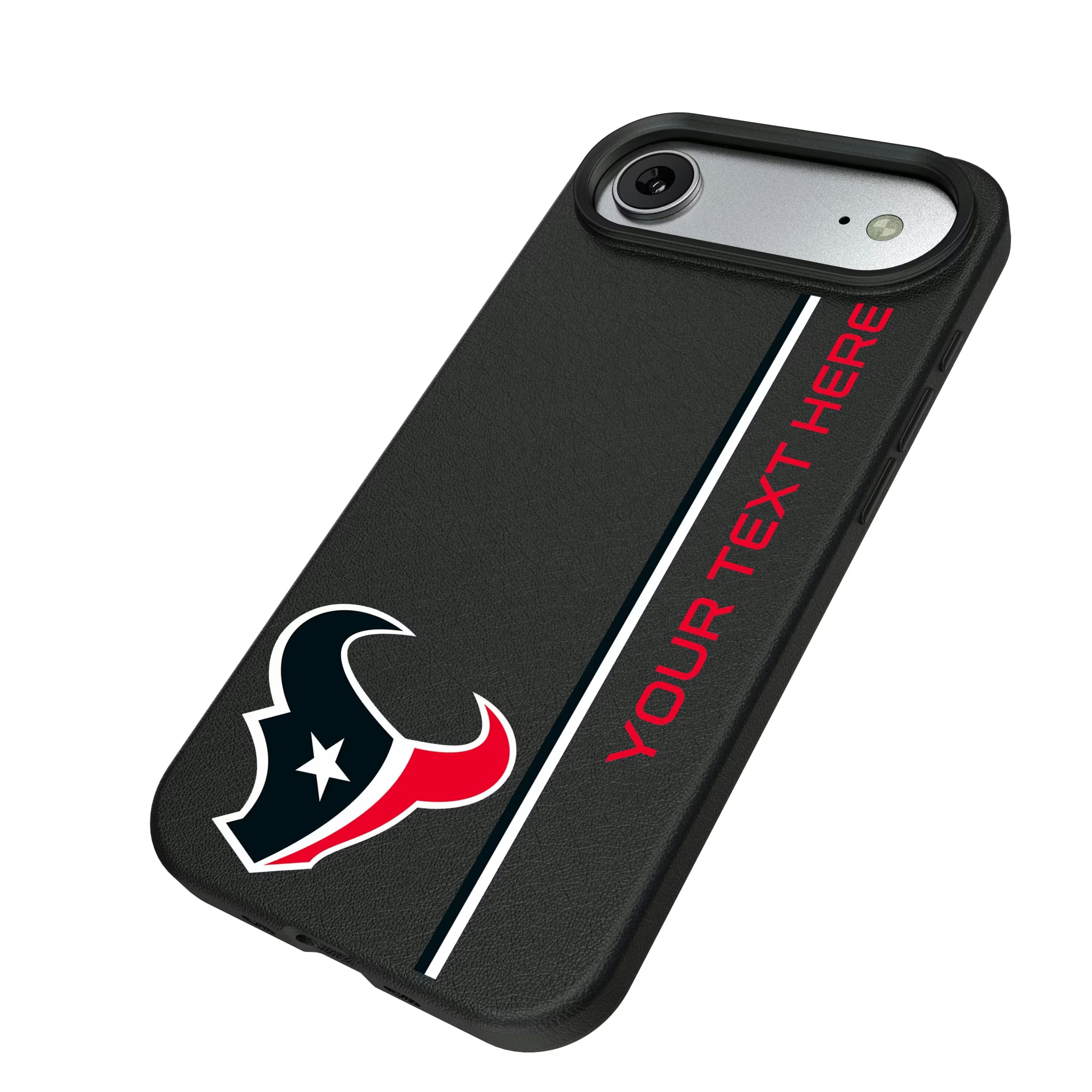 Houston Texans Personalized Sidebard iPhone MagSafe Compatible Phone Case for Apple iPhone - Isometric View#Device_iPhone Air