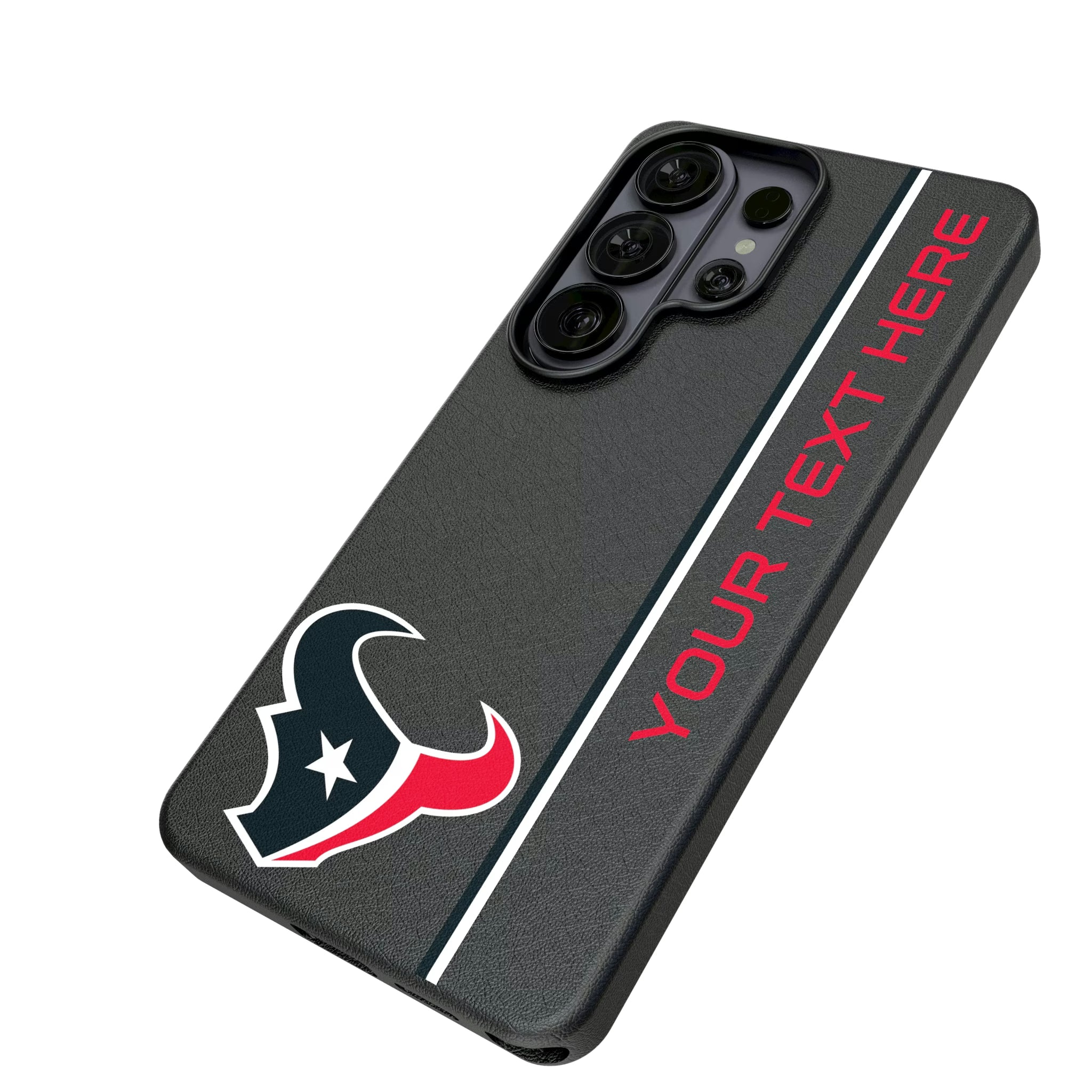 Houston Texans Personalized Sidebard Galaxy MagSafe Compatible Phone Case for Samsung Galaxy - Isometric View