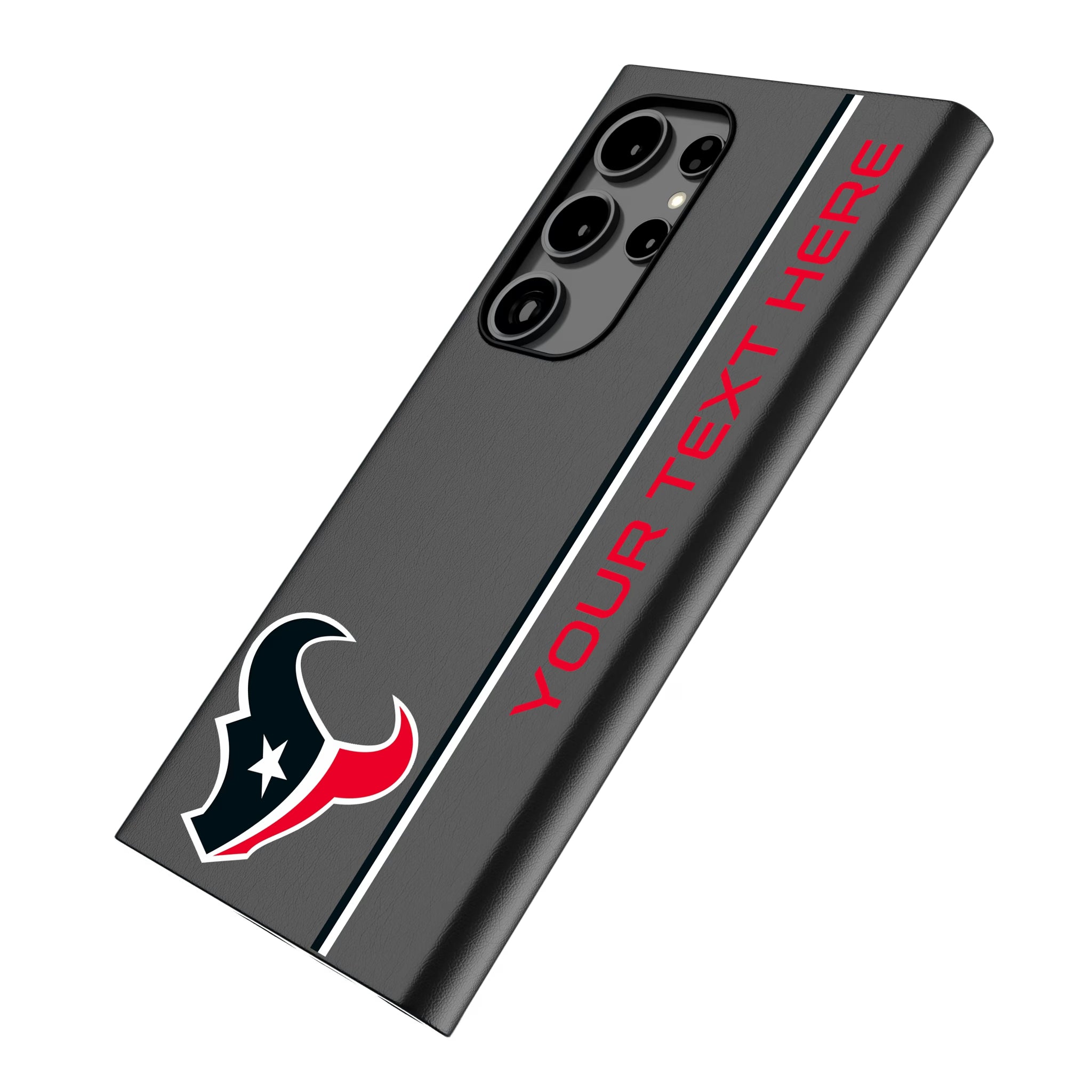 Houston Texans Personalized Sidebard Galaxy MagSafe Compatible Phone Case for Samsung Galaxy - Isometric View
