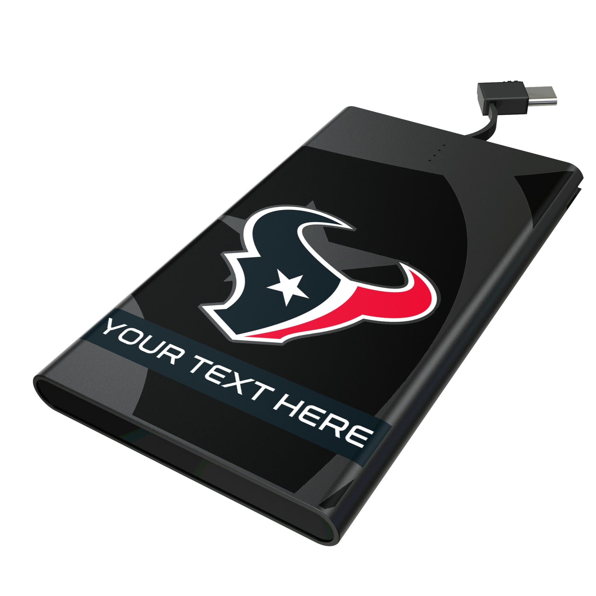 Houston Texans Personalized Tilt 5000mAh Flat Powerbank