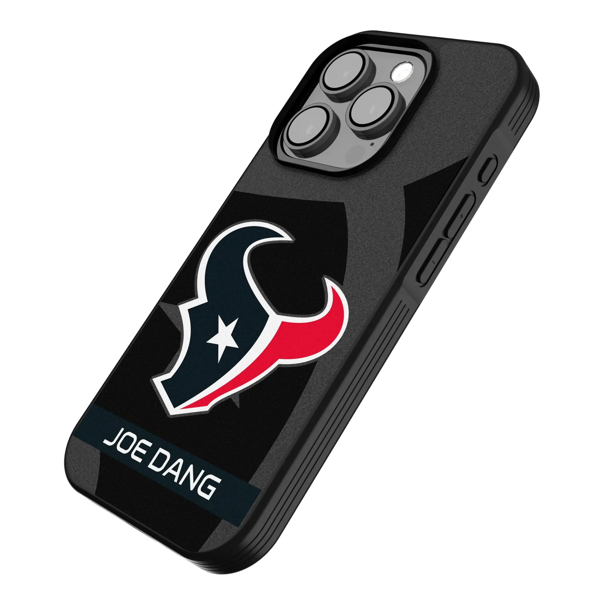 Houston Texans Personalized Tilt iPhone Bump Phone Case for Apple iPhone - Isometric View