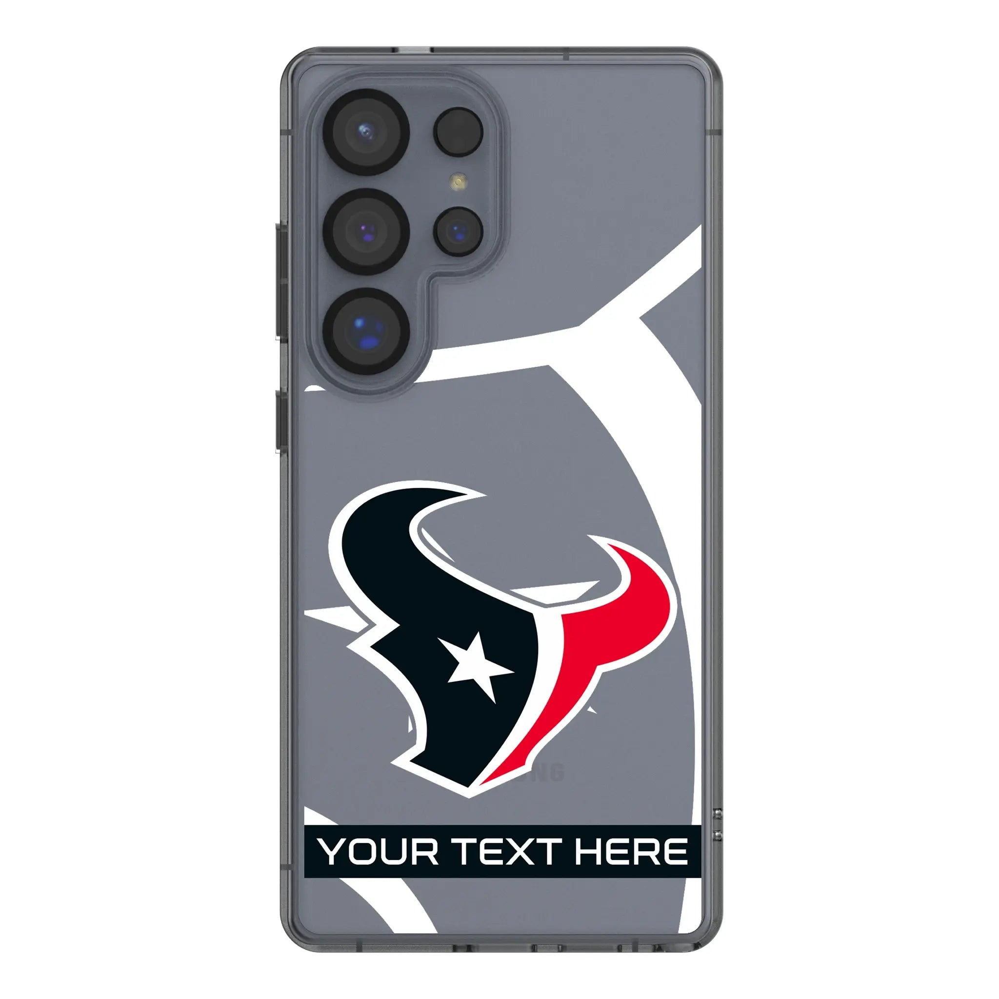 Houston Texans Personalized Tilt Galaxy Clear Phone Case for Samsung Galaxy#Device_Galaxy S25 Ultra