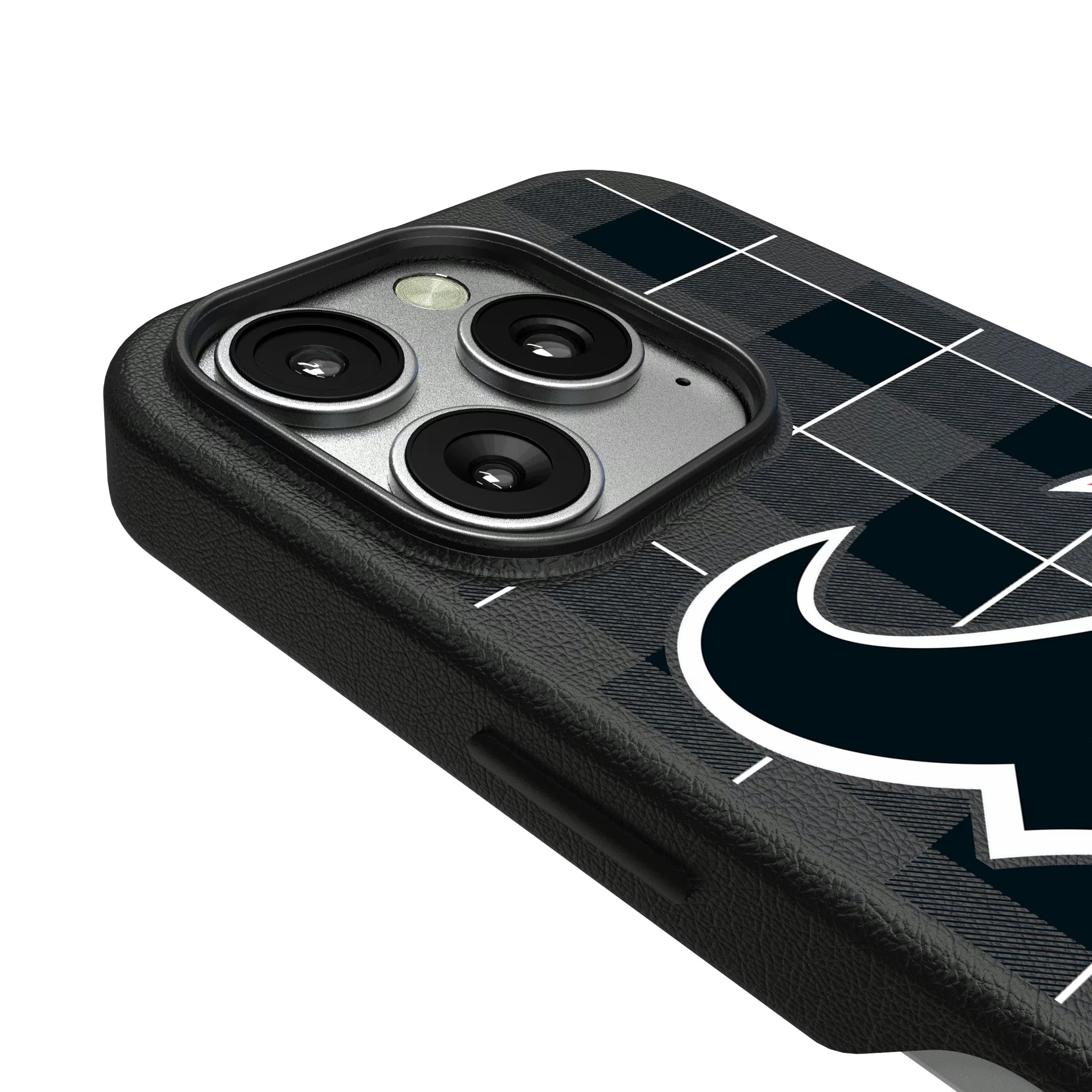 Houston Texans Plaid iPhone MagSafe Compatible Phone Case for Apple iPhone - Detail