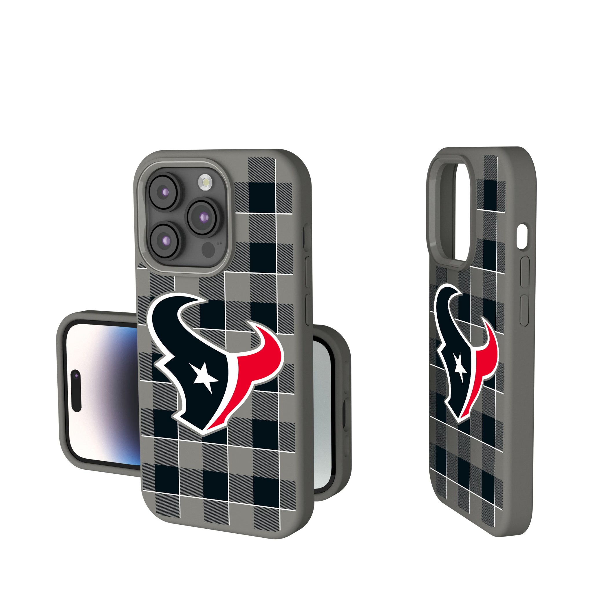 Houston Texans Plaid iPhone Soft Touch Phone Case for Apple iPhone