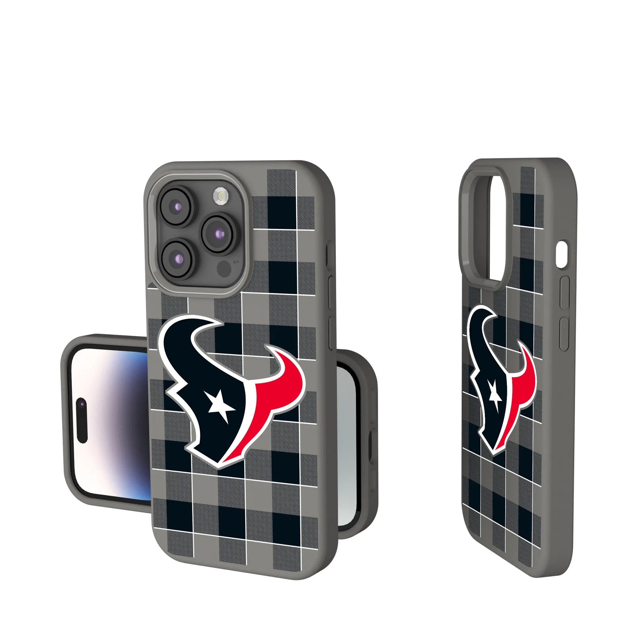 Houston Texans Plaid iPhone Soft Touch Phone Case for Apple iPhone