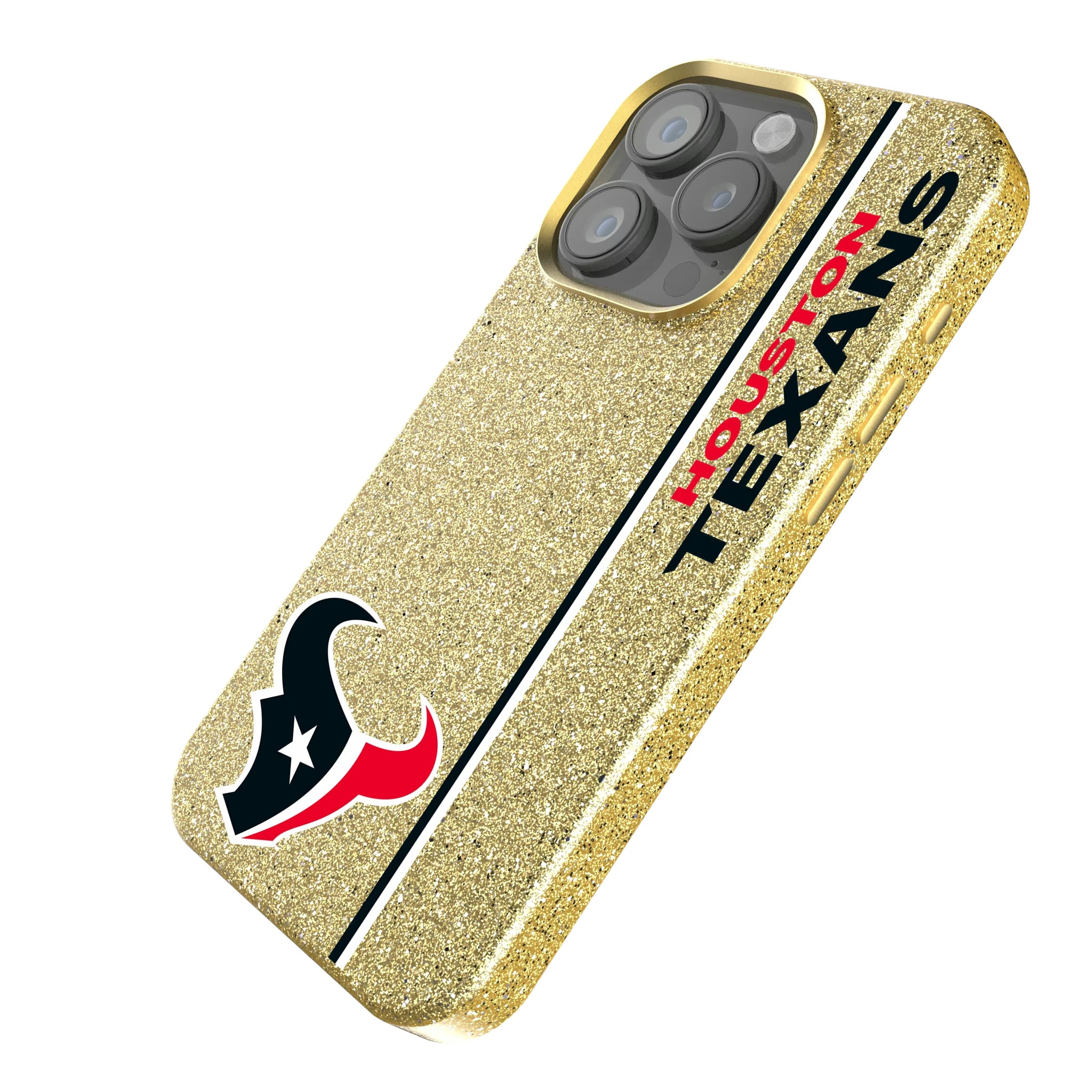 Houston Texans Sidebar iPhone Bling Phone Case for Apple iPhone - Isometric View