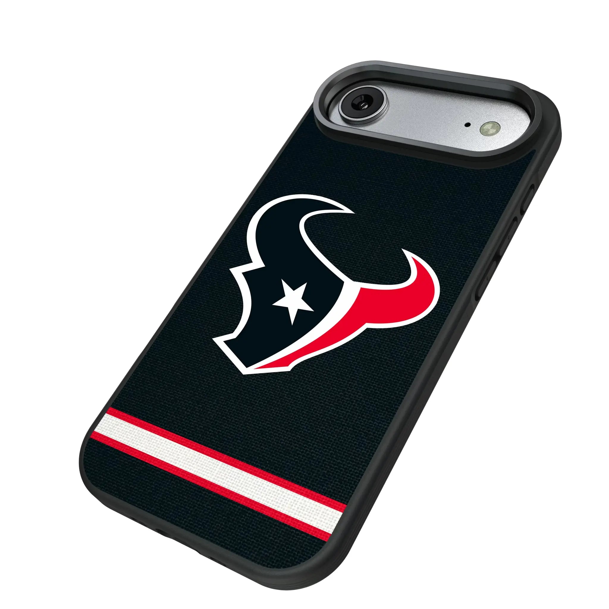 Houston Texans Stripe iPhone Bump Phone Case for Apple iPhone - Isometric View#Device_iPhone Air