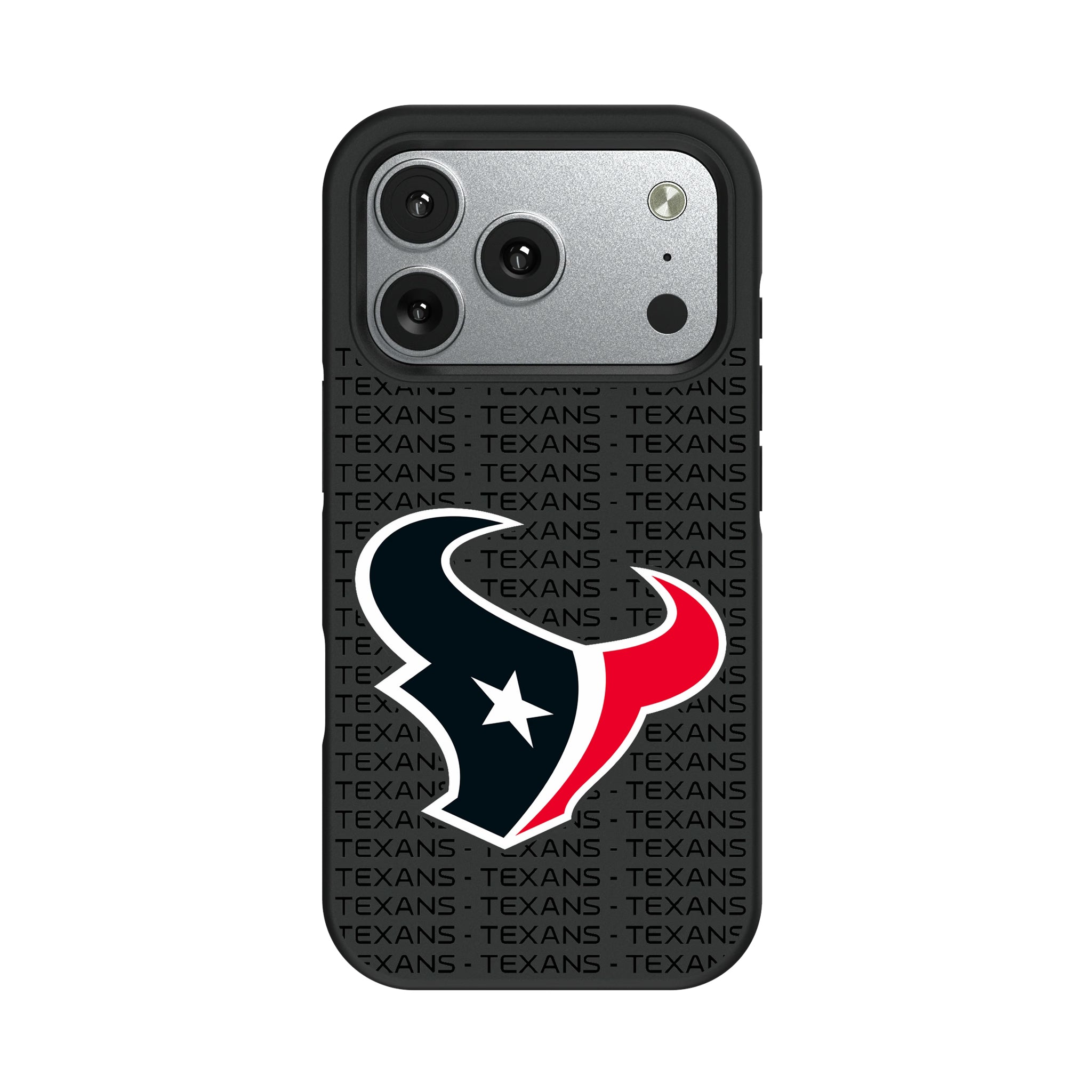 Houston Texans Text Backdrop iPhone Bump Phone Case for Apple iPhone#Device_iPhone 17 Pro