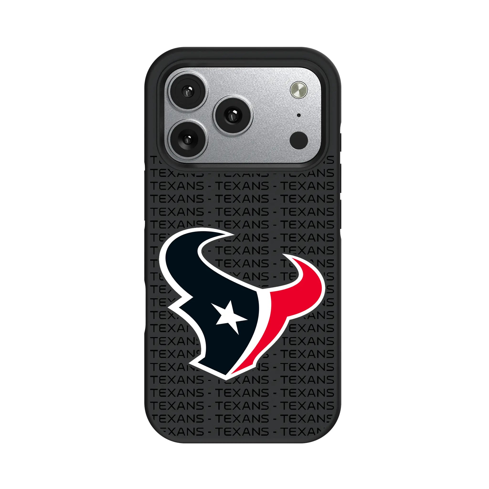 Houston Texans Text Backdrop iPhone Bump Phone Case for Apple iPhone#Device_iPhone 17 Pro