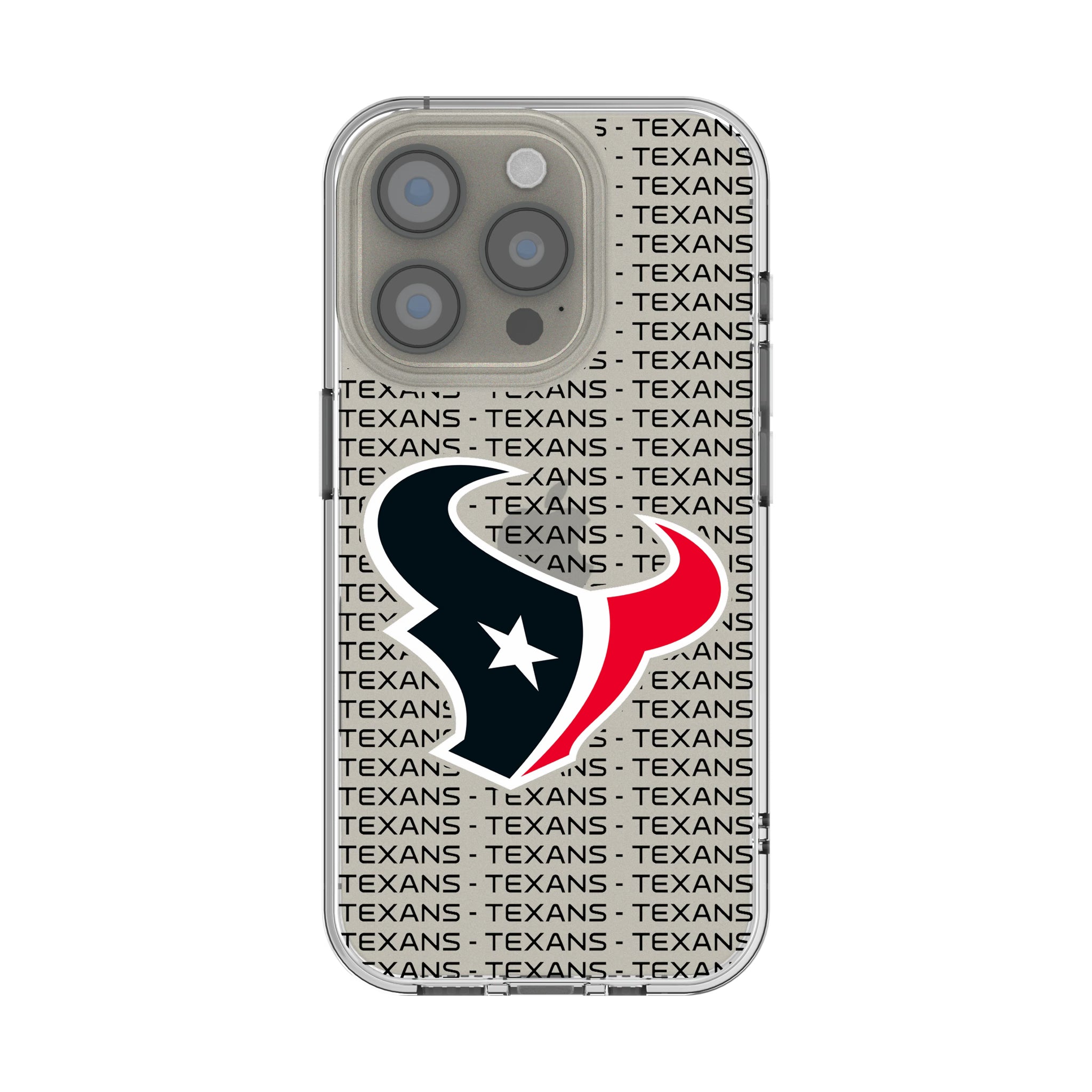 Houston Texans Text Backdrop iPhone Clear Phone Case for Apple iPhone