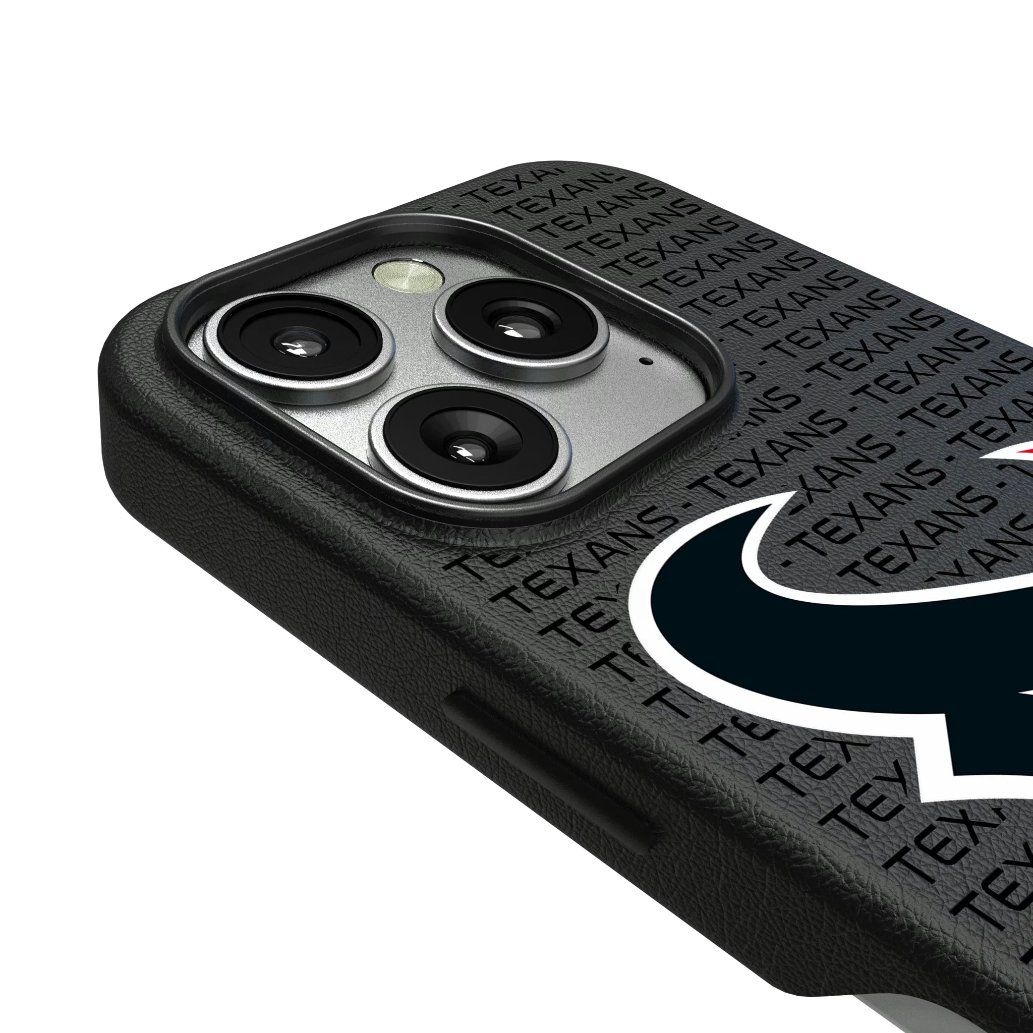 Houston Texans Text Backdrop iPhone MagSafe Compatible Phone Case for Apple iPhone - Detail