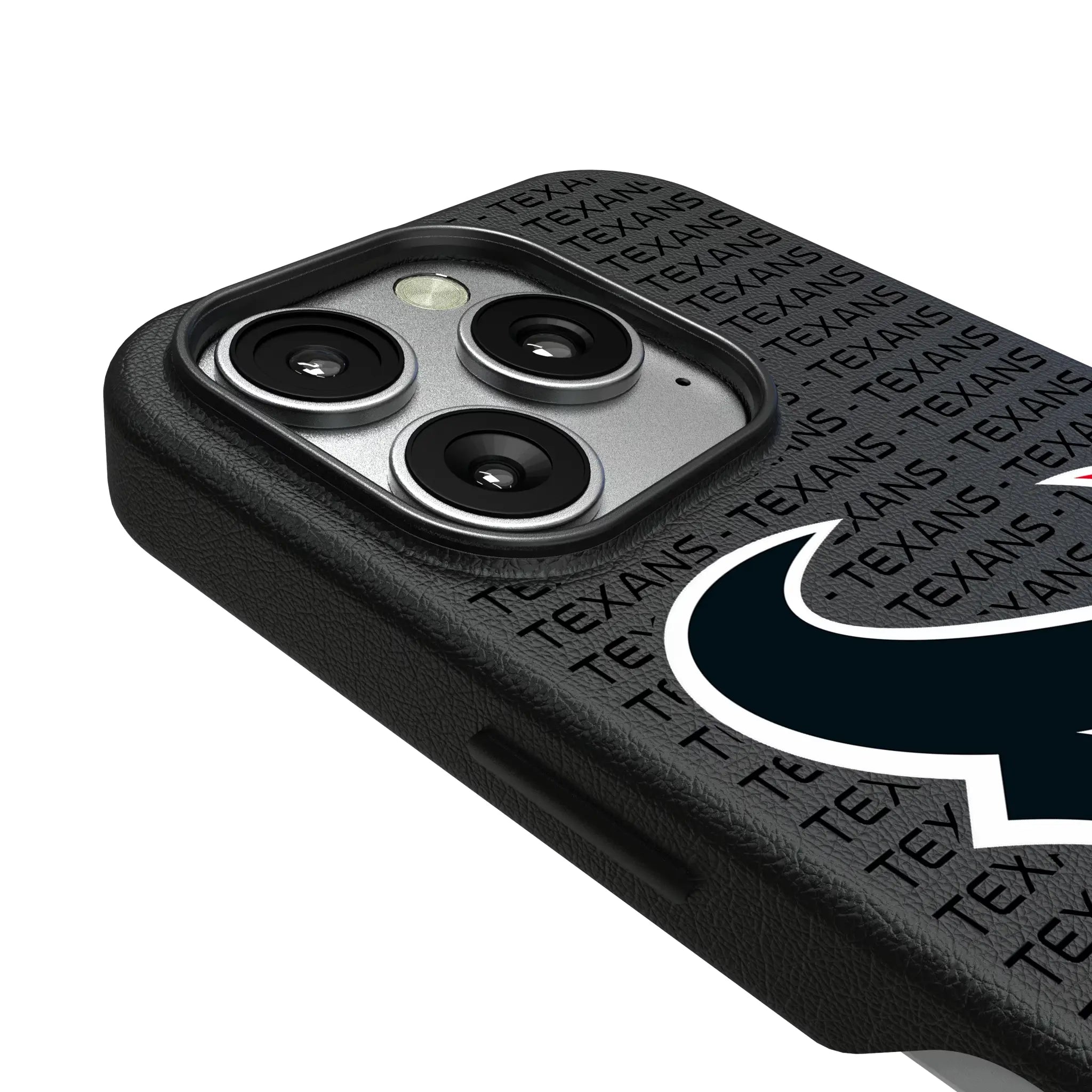Houston Texans Text Backdrop iPhone MagSafe Compatible Phone Case for Apple iPhone - Detail