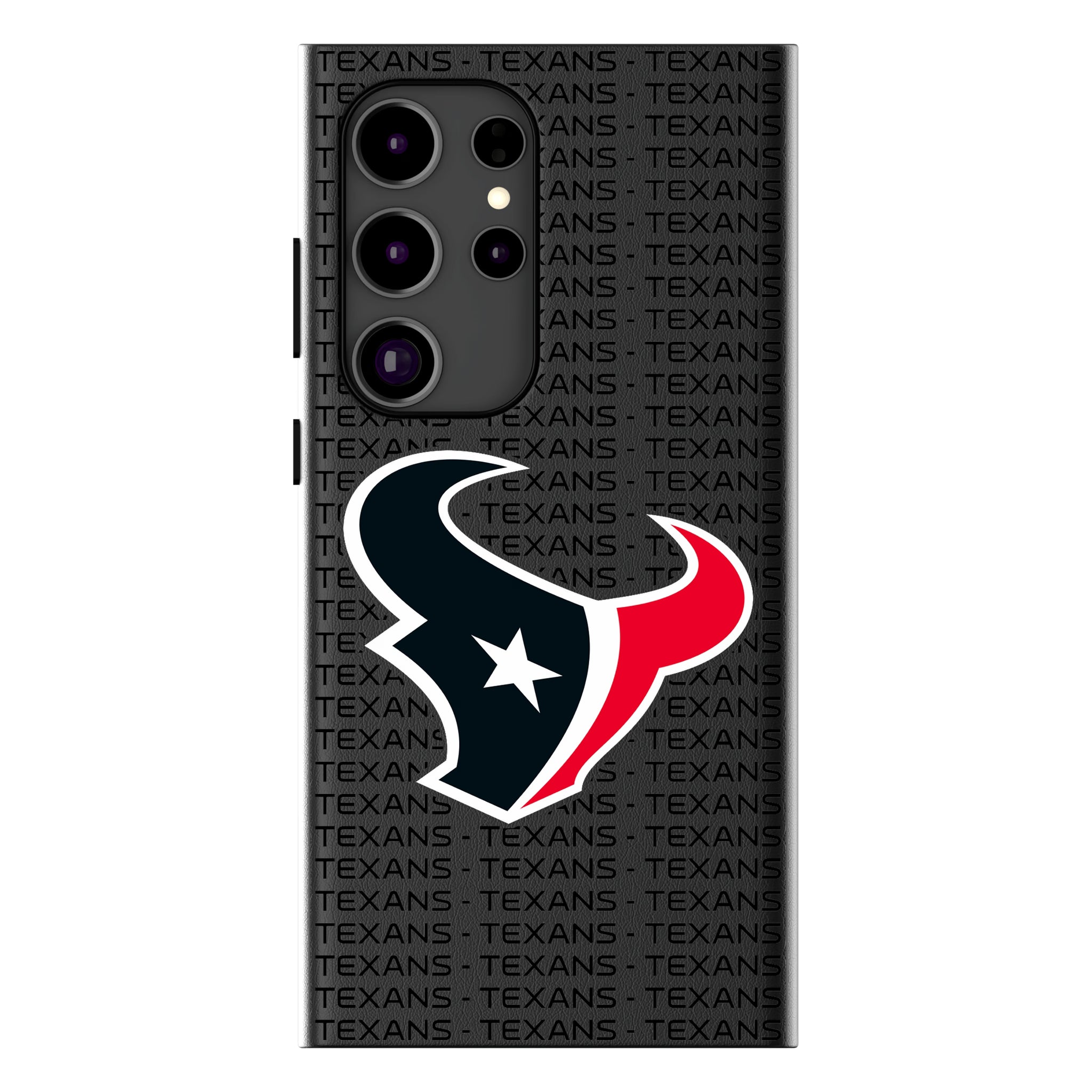 Houston Texans Text Backdrop Galaxy MagSafe Compatible Phone Case for Samsung Galaxy