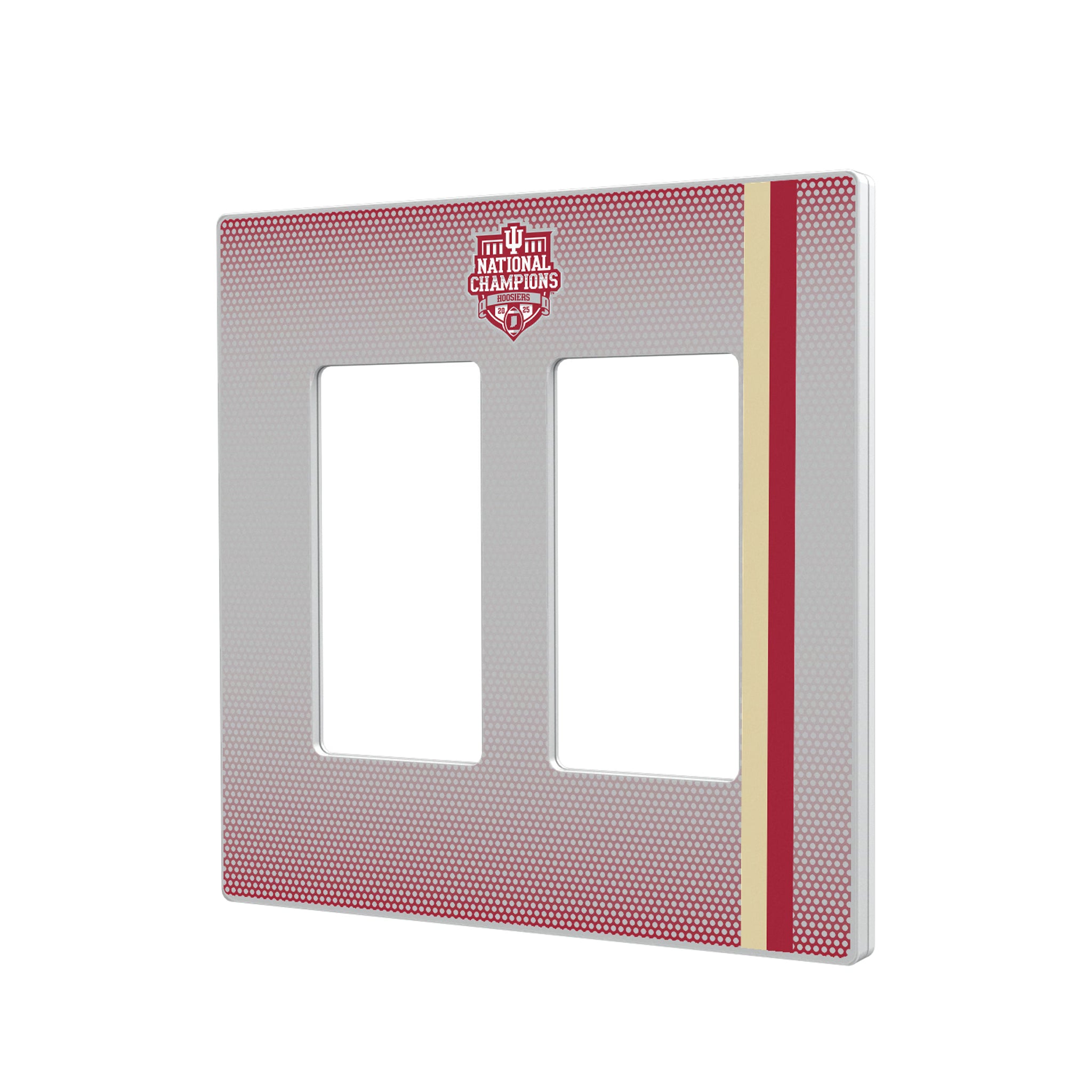 Indiana University Hoosiers 2025 College Football Playoff National Champion Hidden-Screw Light Switch Plate#Style_Double Rocker