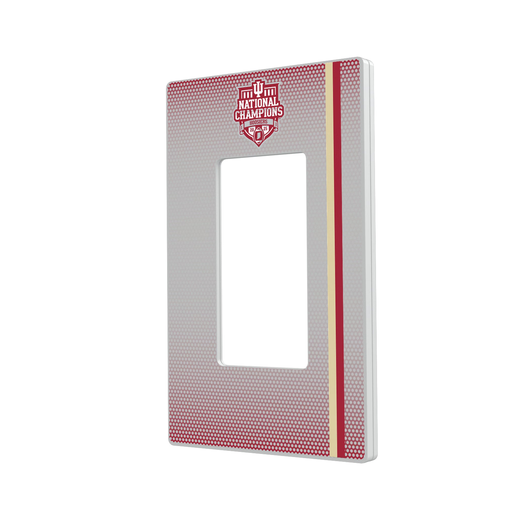 Indiana University Hoosiers 2025 College Football Playoff National Champion Hidden-Screw Light Switch Plate#Style_Single Rocker