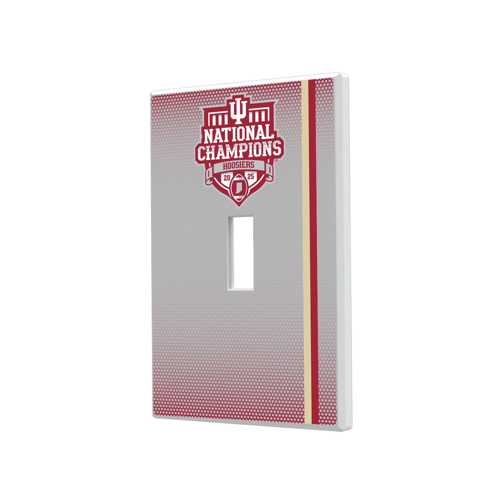 Indiana University Hoosiers 2025 College Football Playoff National Champion Hidden-Screw Light Switch Plate#Style_Single Toggle