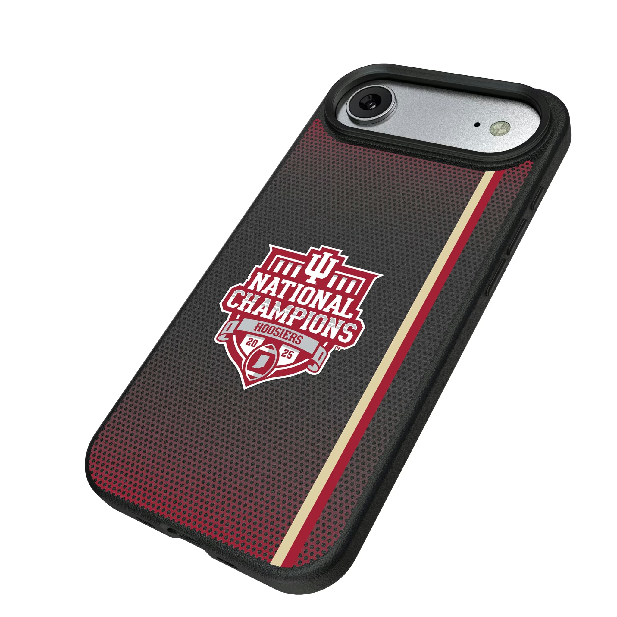 Indiana University Hoosiers 2025 College Football Playoff National Champion iPhone MagSafe Compatible Phone Case for Apple iPhone - Isometric View#Device_iPhone Air