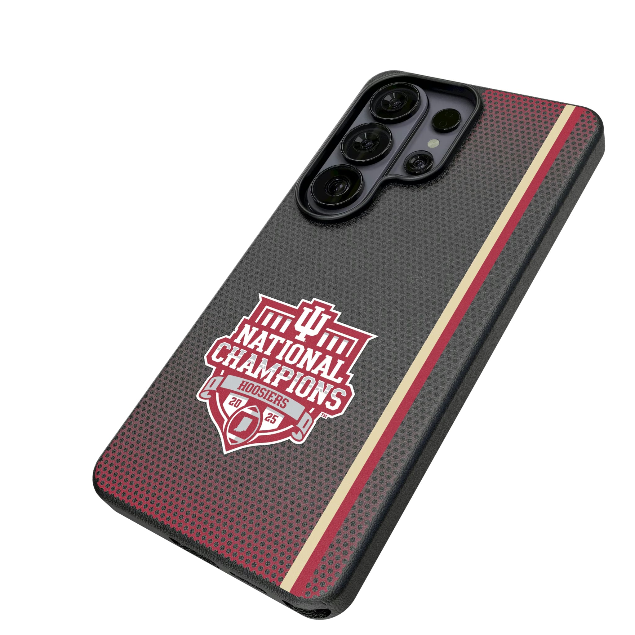 Indiana University Hoosiers 2025 College Football Playoff National Champion Galaxy MagSafe Compatible Phone Case for Samsung Galaxy - Isometric View