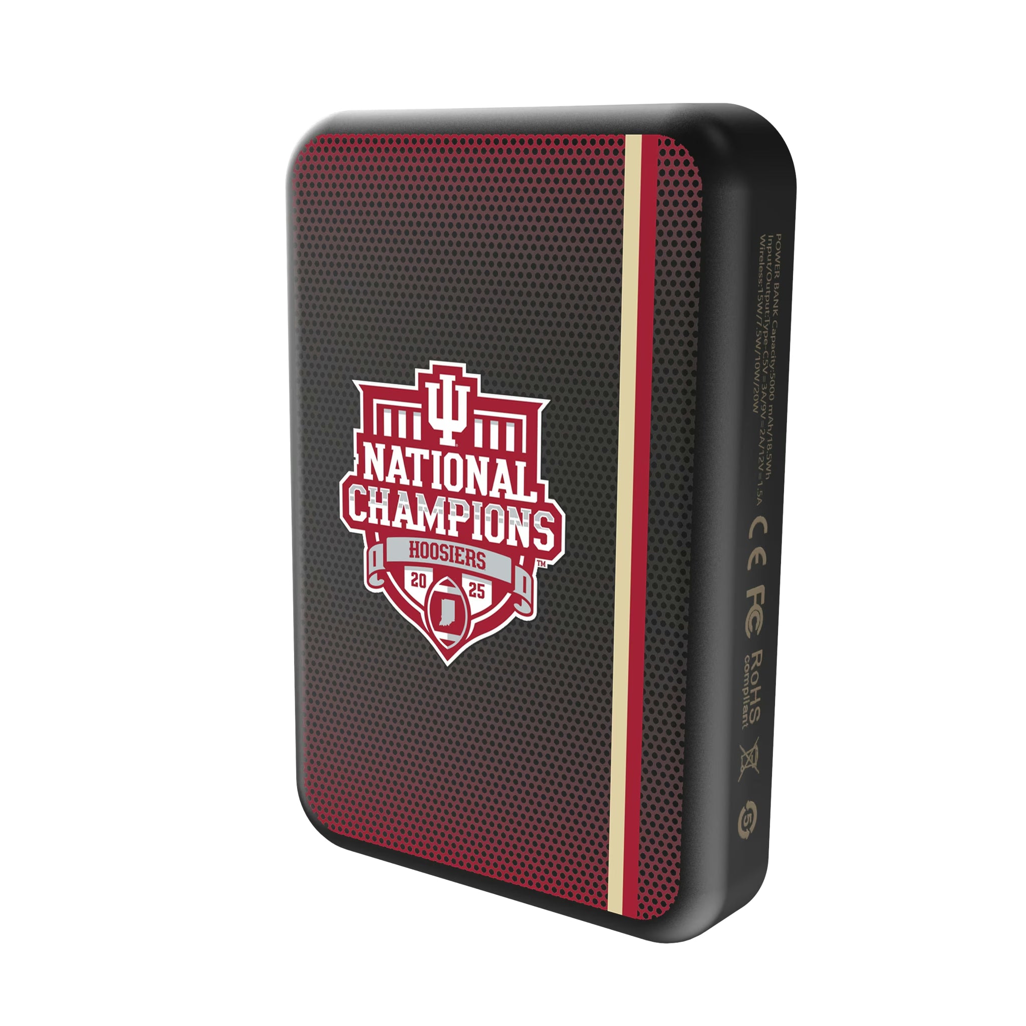 Indiana University Hoosiers 2025 College Football Playoff National Champion Wireless Mag Power Bank