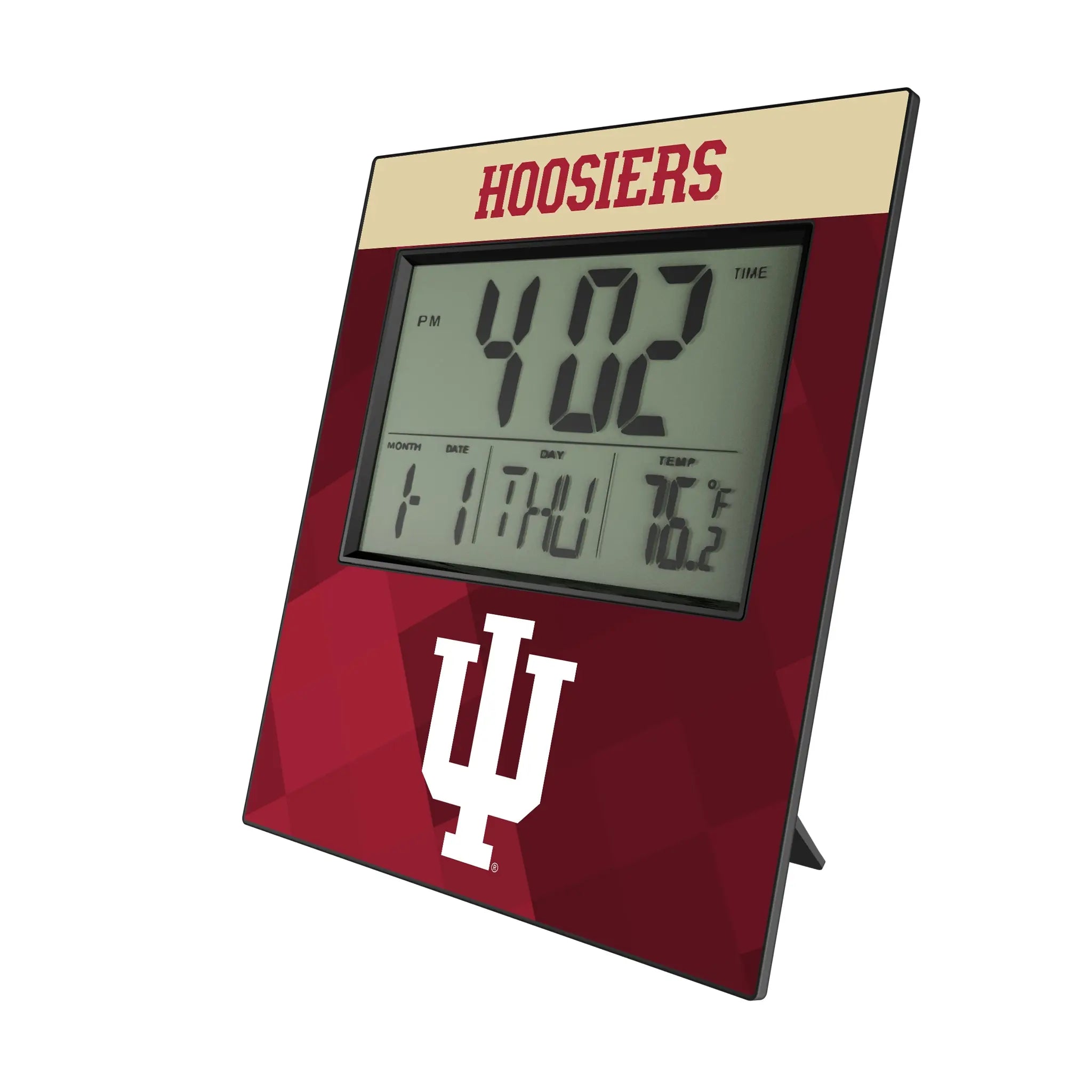 Indiana University Hoosiers Color Block Wall Clock