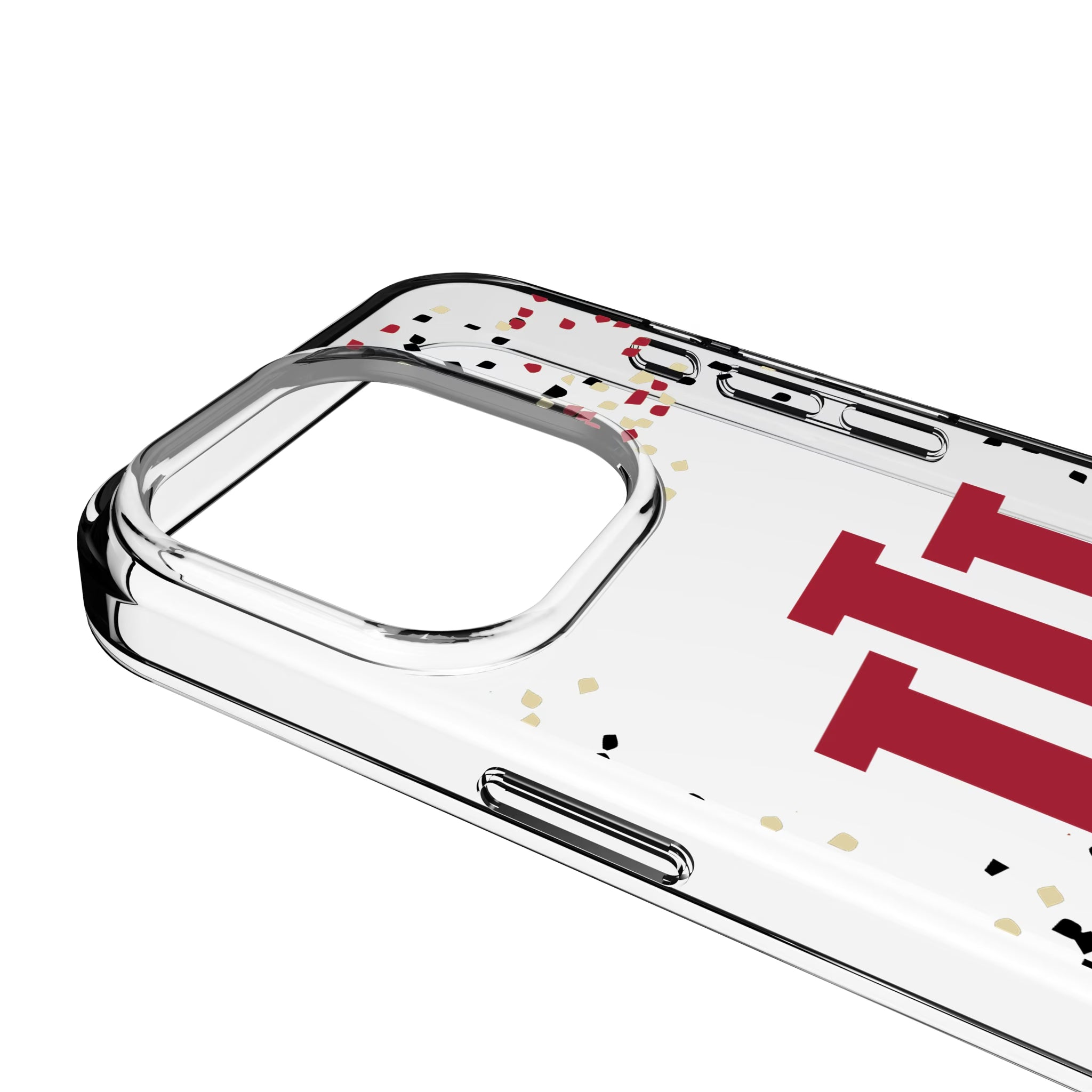 Indiana University Hoosiers Confetti iPhone Clear Phone Case for Apple iPhone - Detail