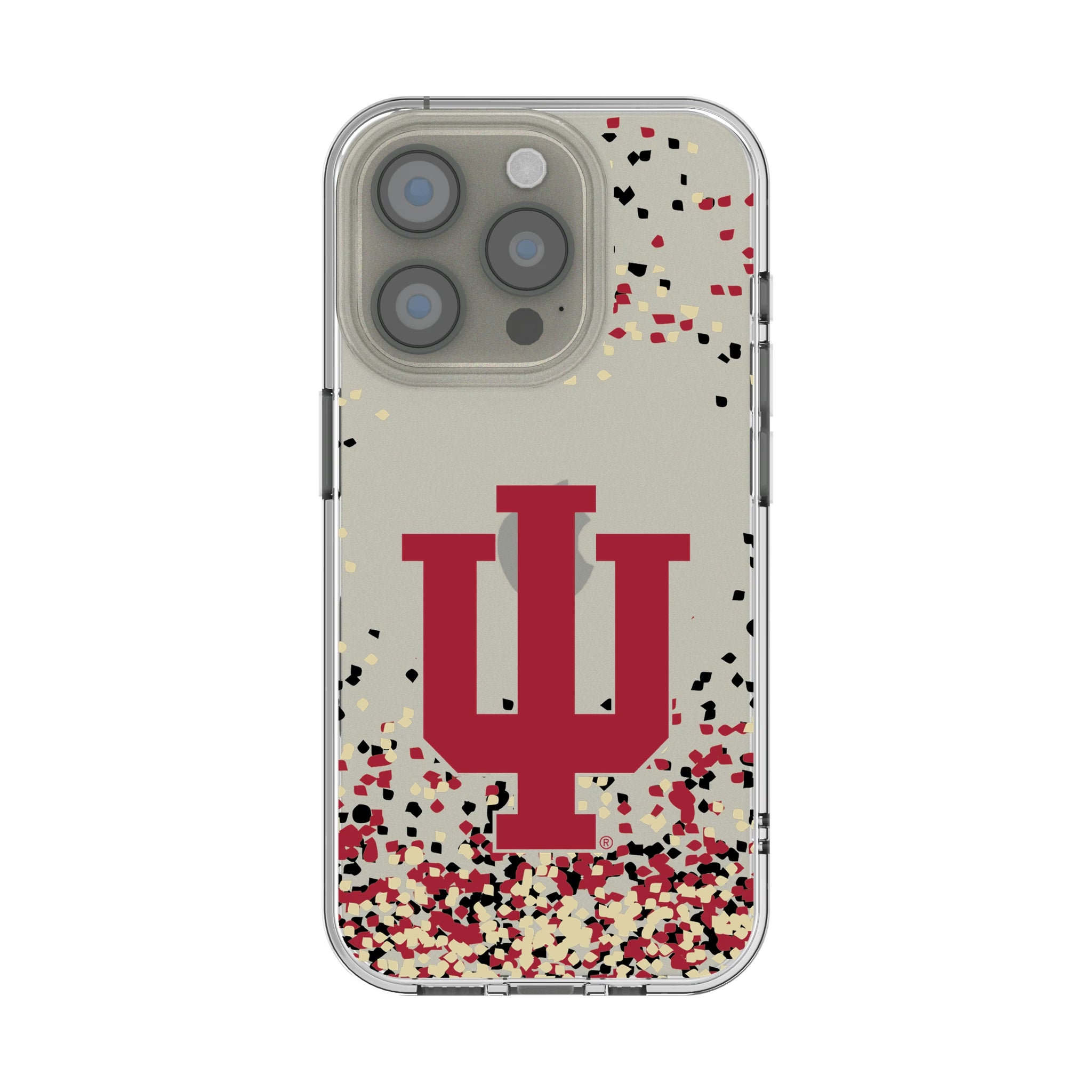 Indiana University Hoosiers Confetti iPhone Clear Phone Case for Apple iPhone