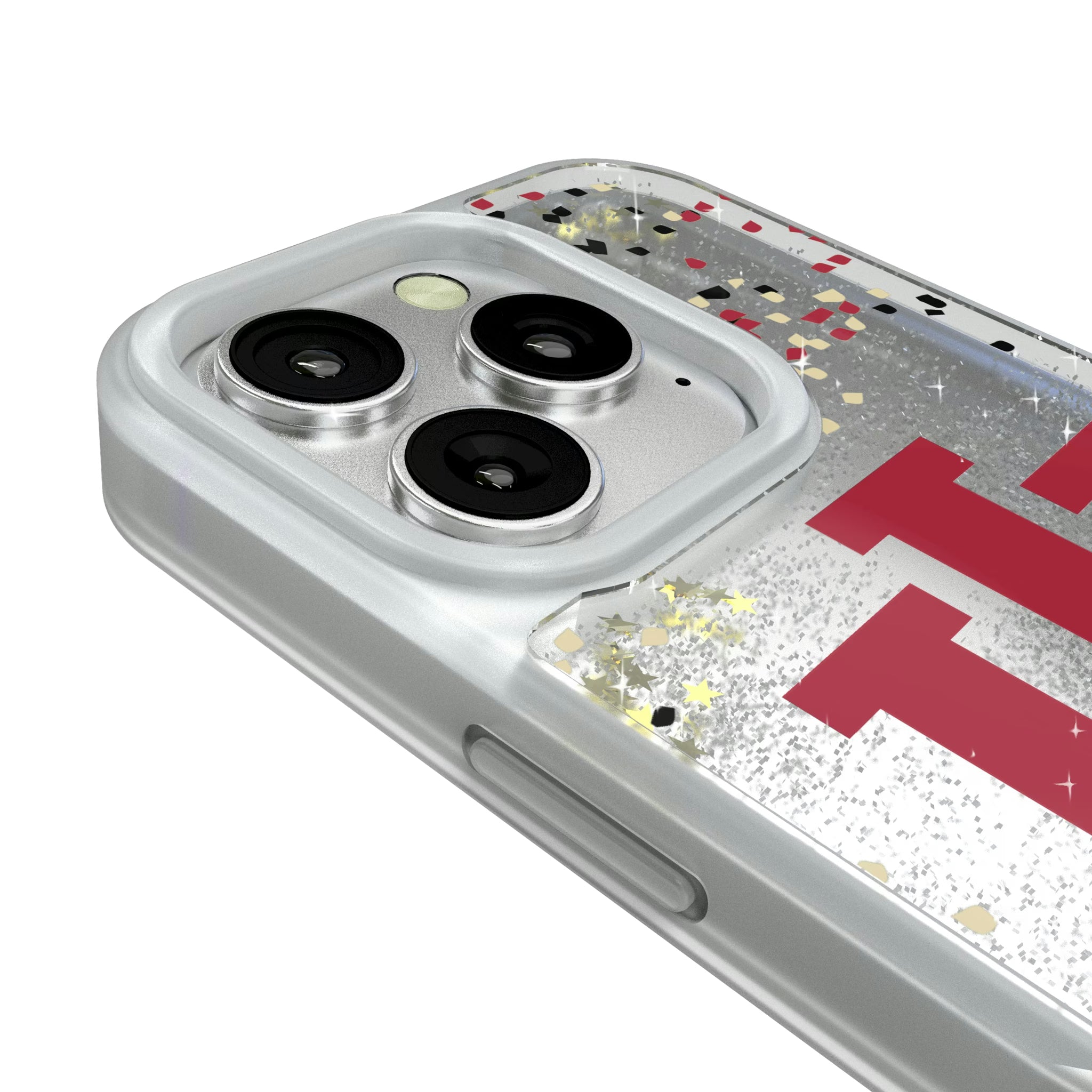Indiana University Hoosiers Confetti iPhone Glitter Phone Case for Apple iPhone - Detail#Device_iPhone 16 Pro