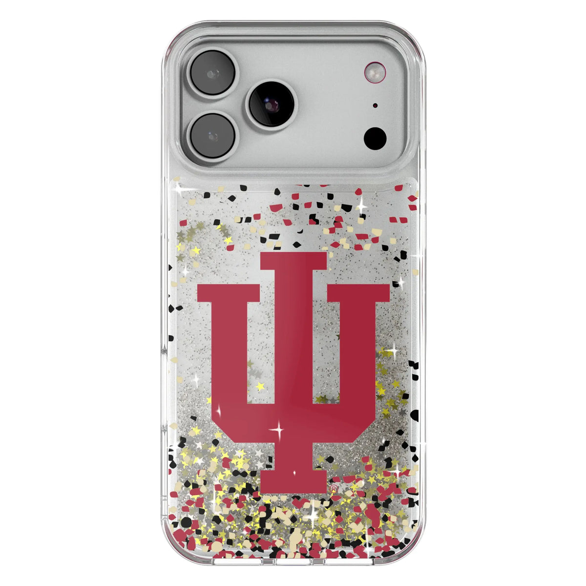 Indiana University Hoosiers Confetti Glitter Phone Case for Apple iPhone