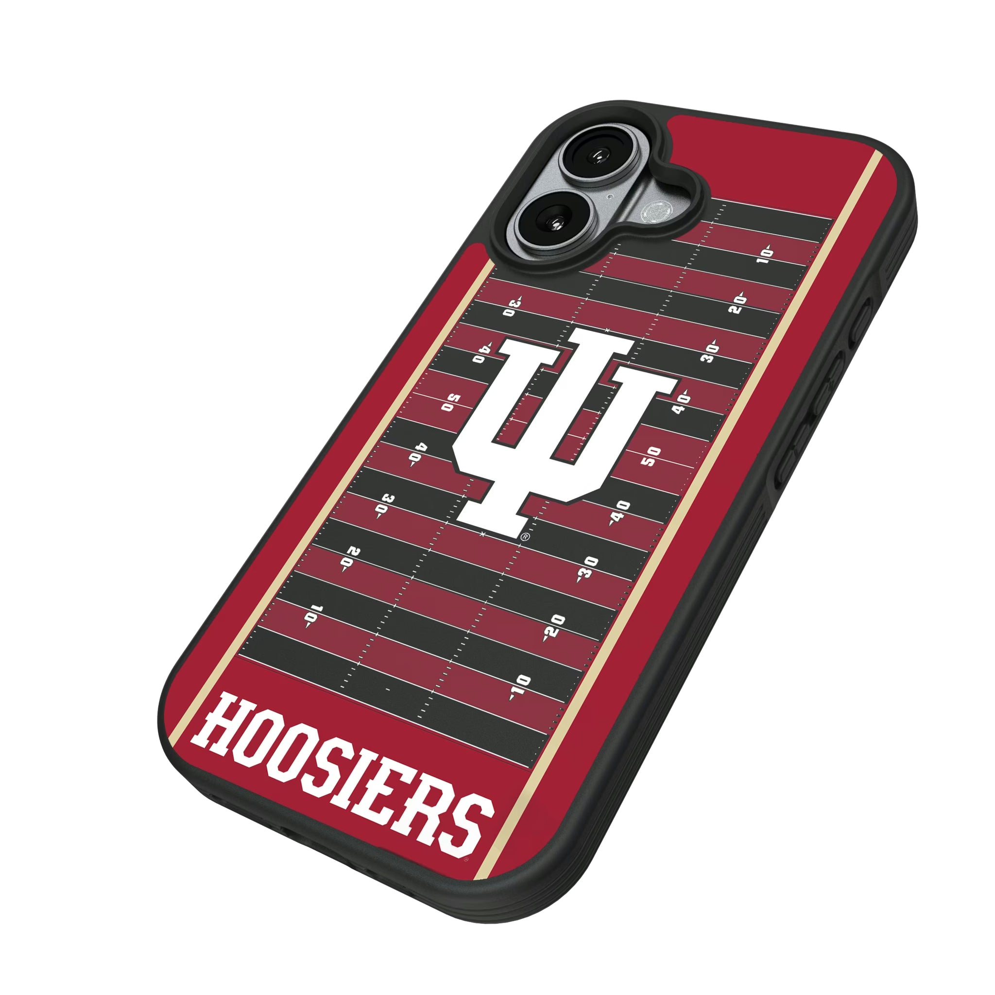 Indiana University Hoosiers Field iPhone Bump Phone Case for Apple iPhone - Isometric View#Device_iPhone 17