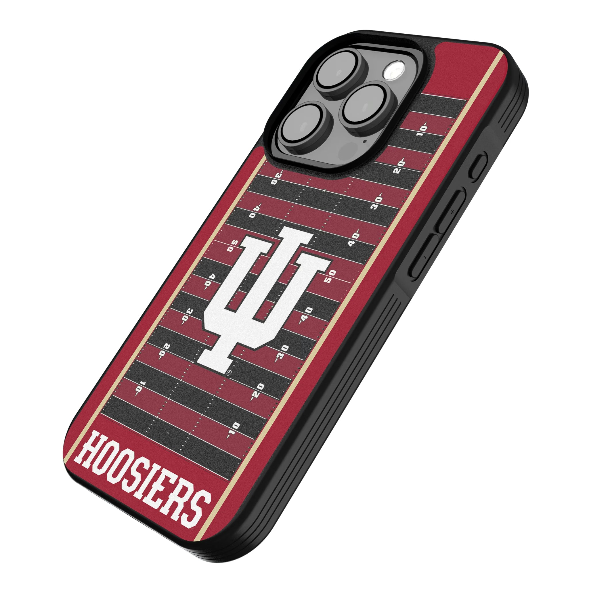 Indiana University Hoosiers Field iPhone Bump Phone Case for Apple iPhone - Isometric View
