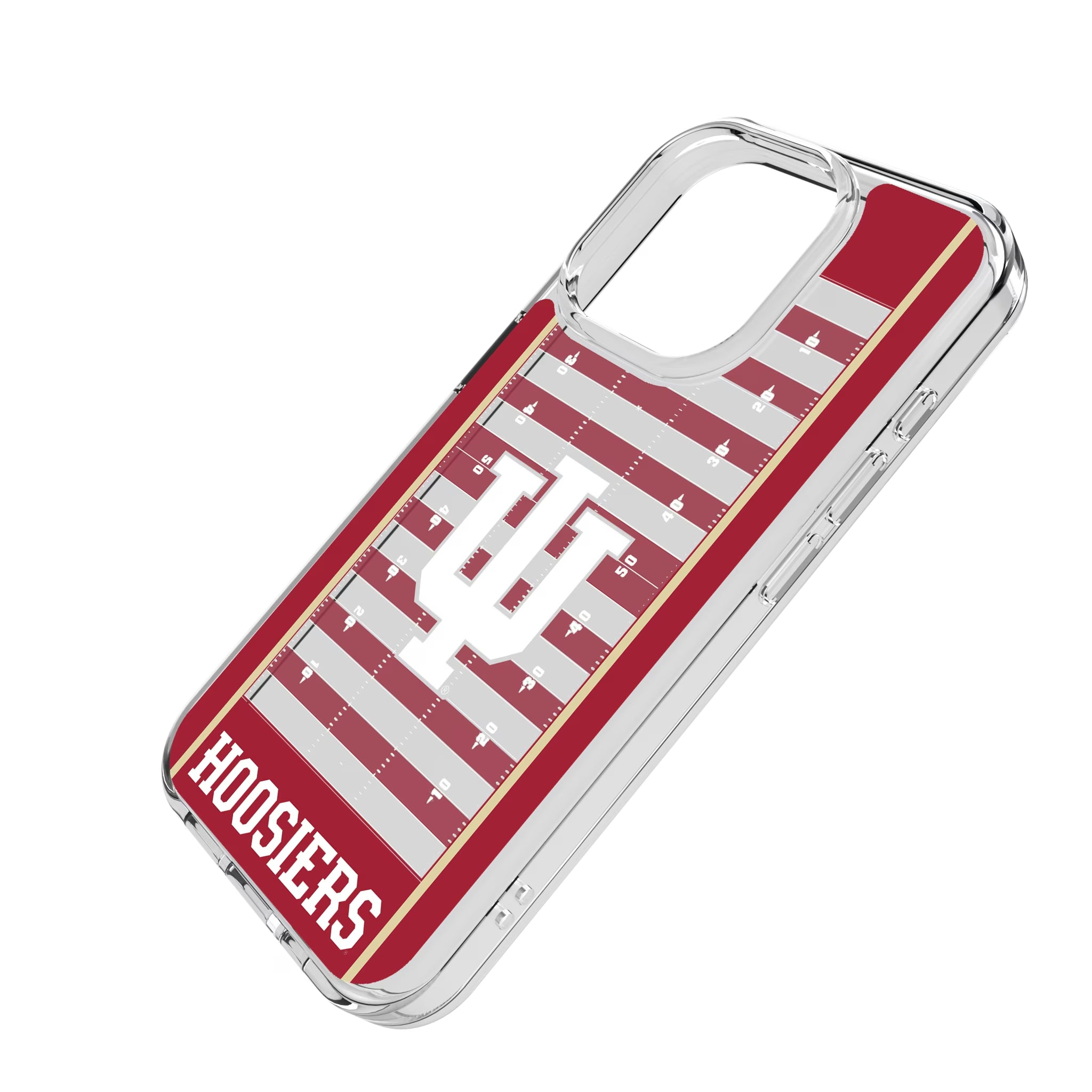 Indiana University Hoosiers Field iPhone Clear Phone Case for Apple iPhone - Isometric View