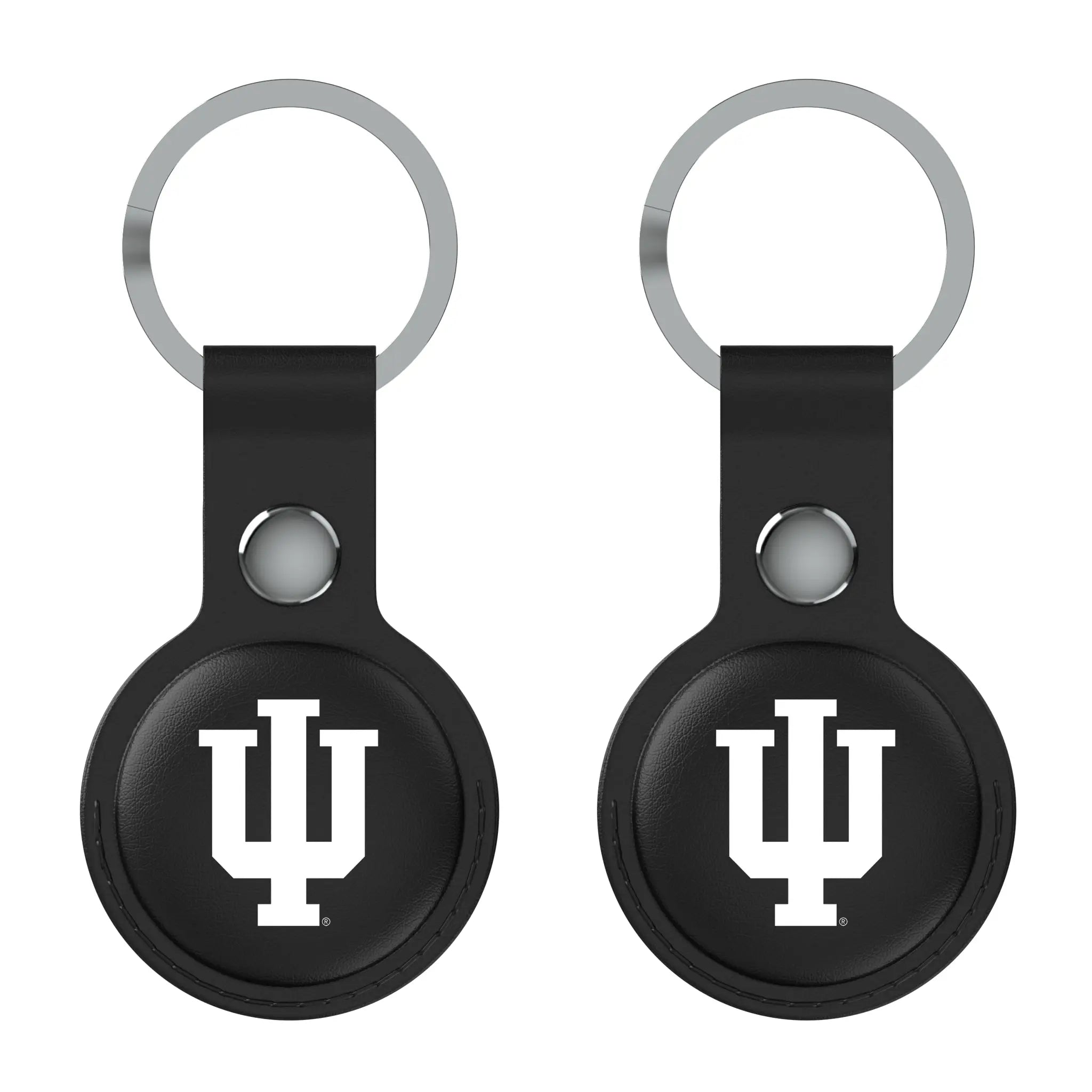 Indiana University Hoosiers Insignia AirTag Black Airtag Holder 2-Pack