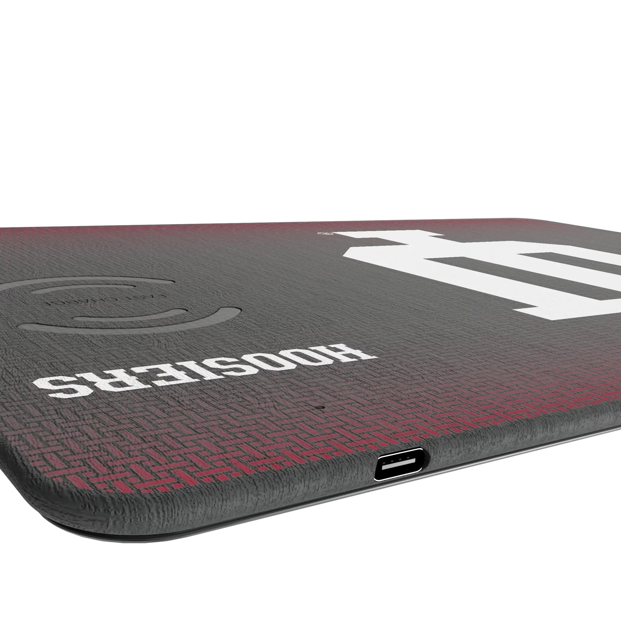 Indiana University Hoosiers Linen 15-Watt Wireless Charger and Mouse Pad