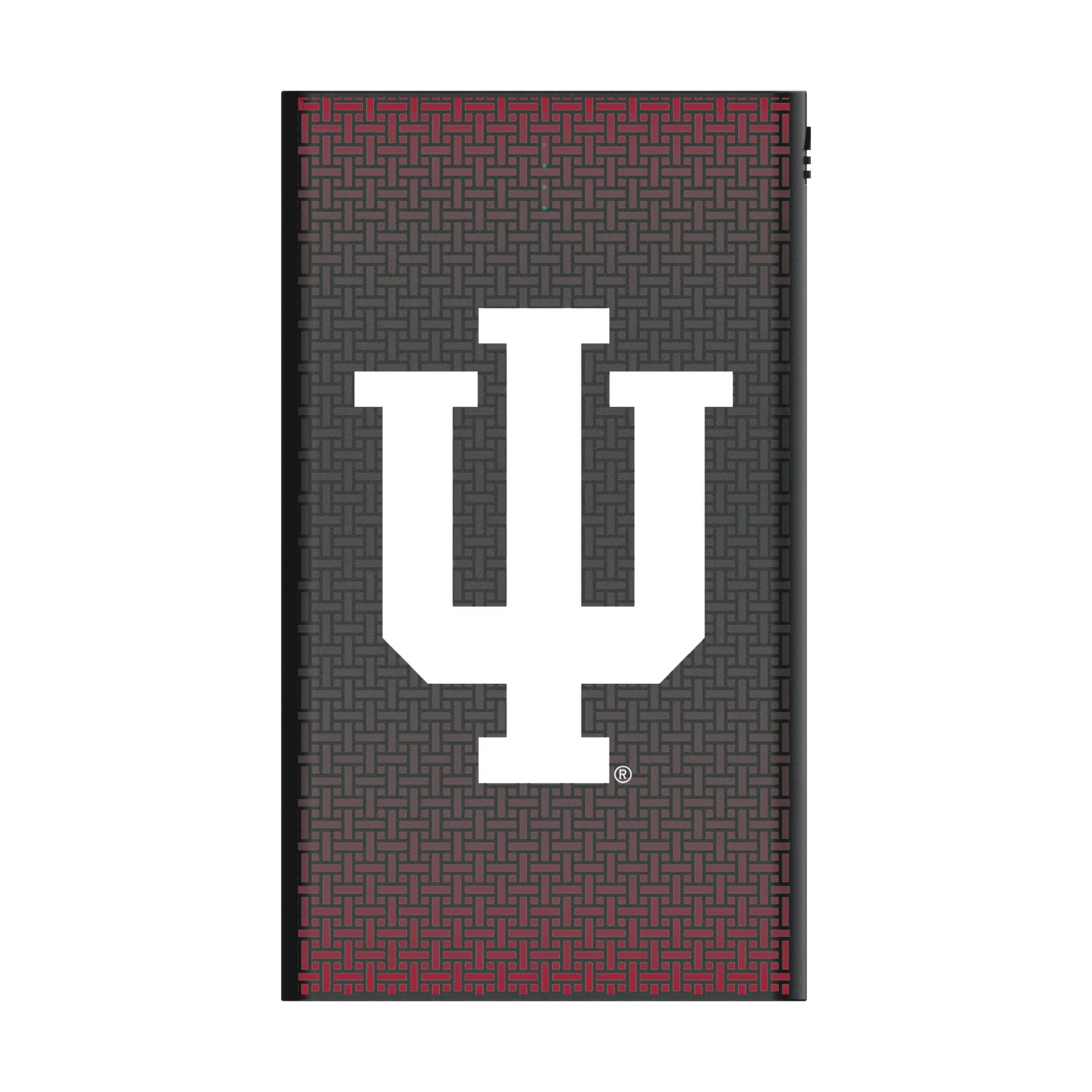 Indiana University Hoosiers Linen 5000mAh Flat Powerbank
