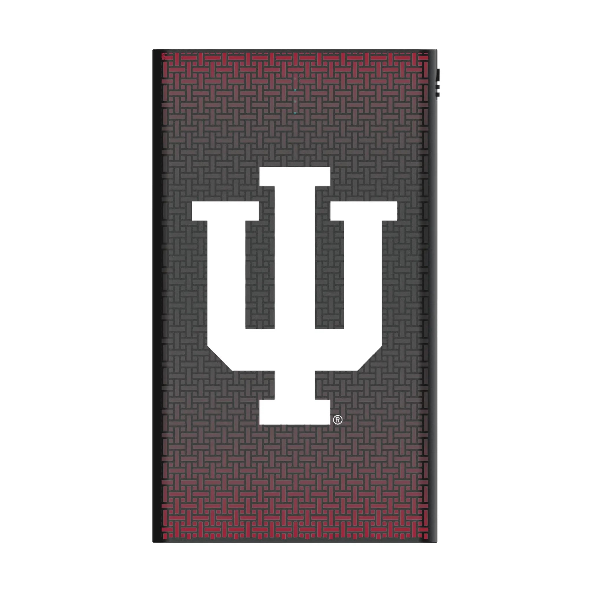 Indiana University Hoosiers Linen 5000mAh Flat Power Bank