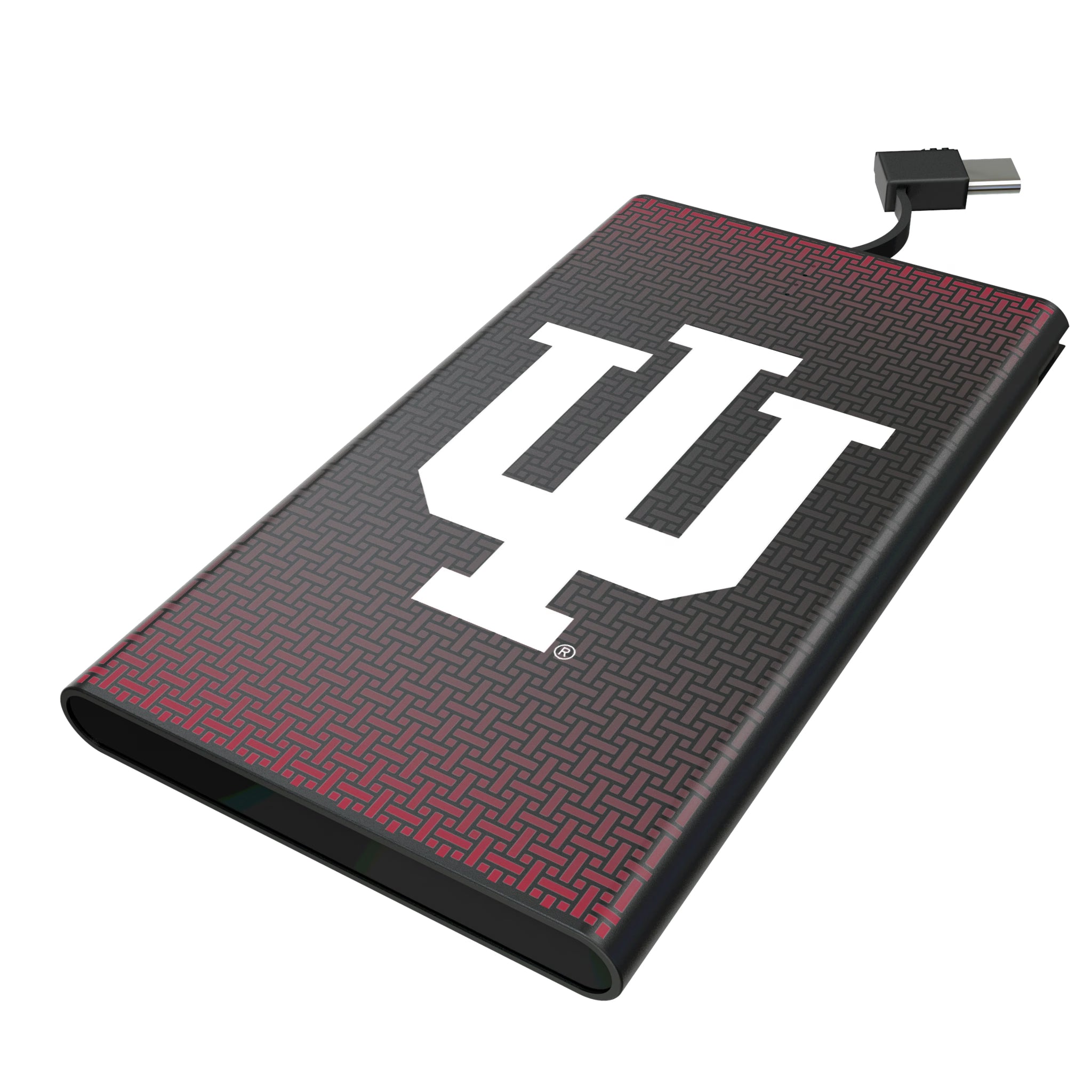 Indiana University Hoosiers Linen 5000mAh Flat Powerbank