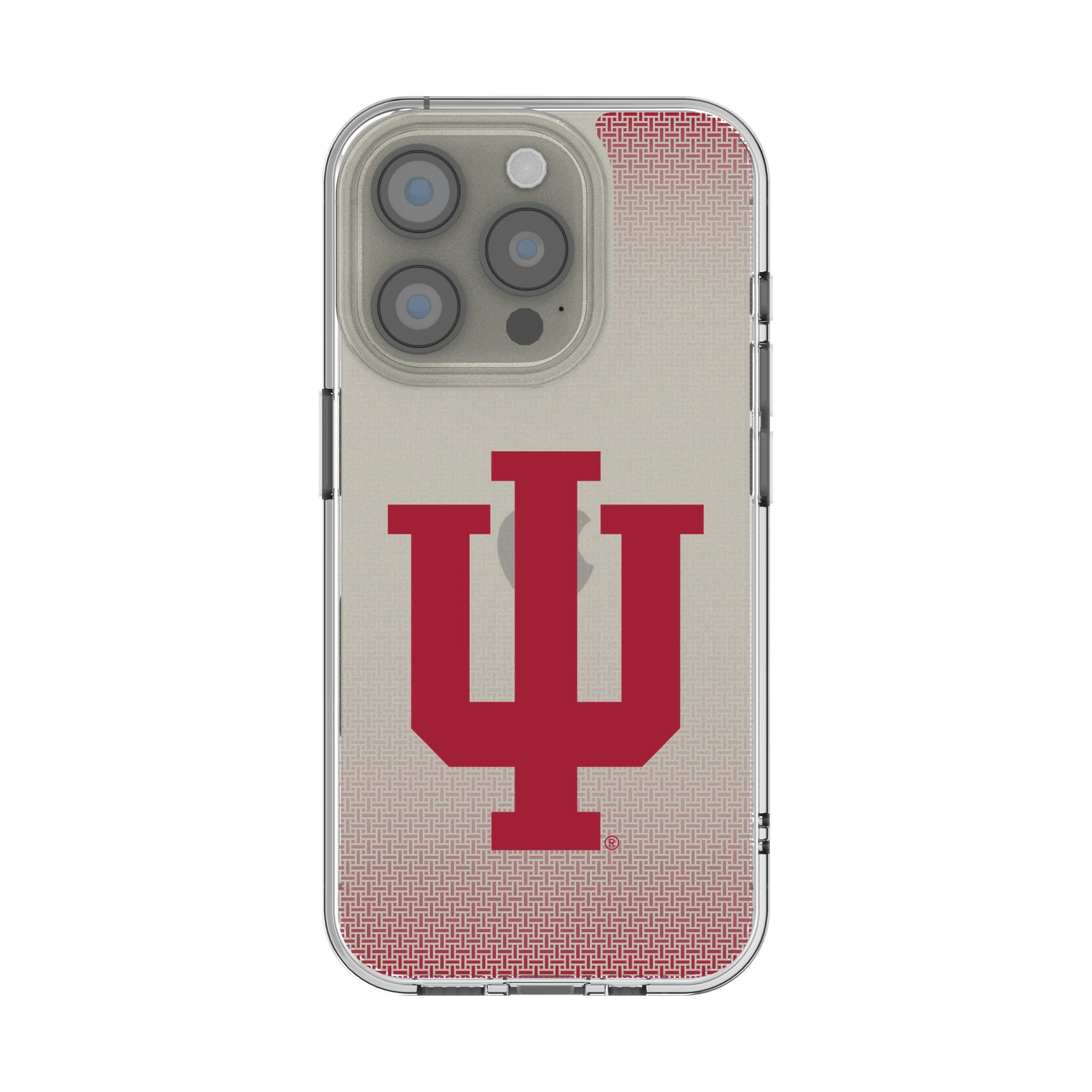 Indiana University Hoosiers Linen iPhone Clear Phone Case for Apple iPhone