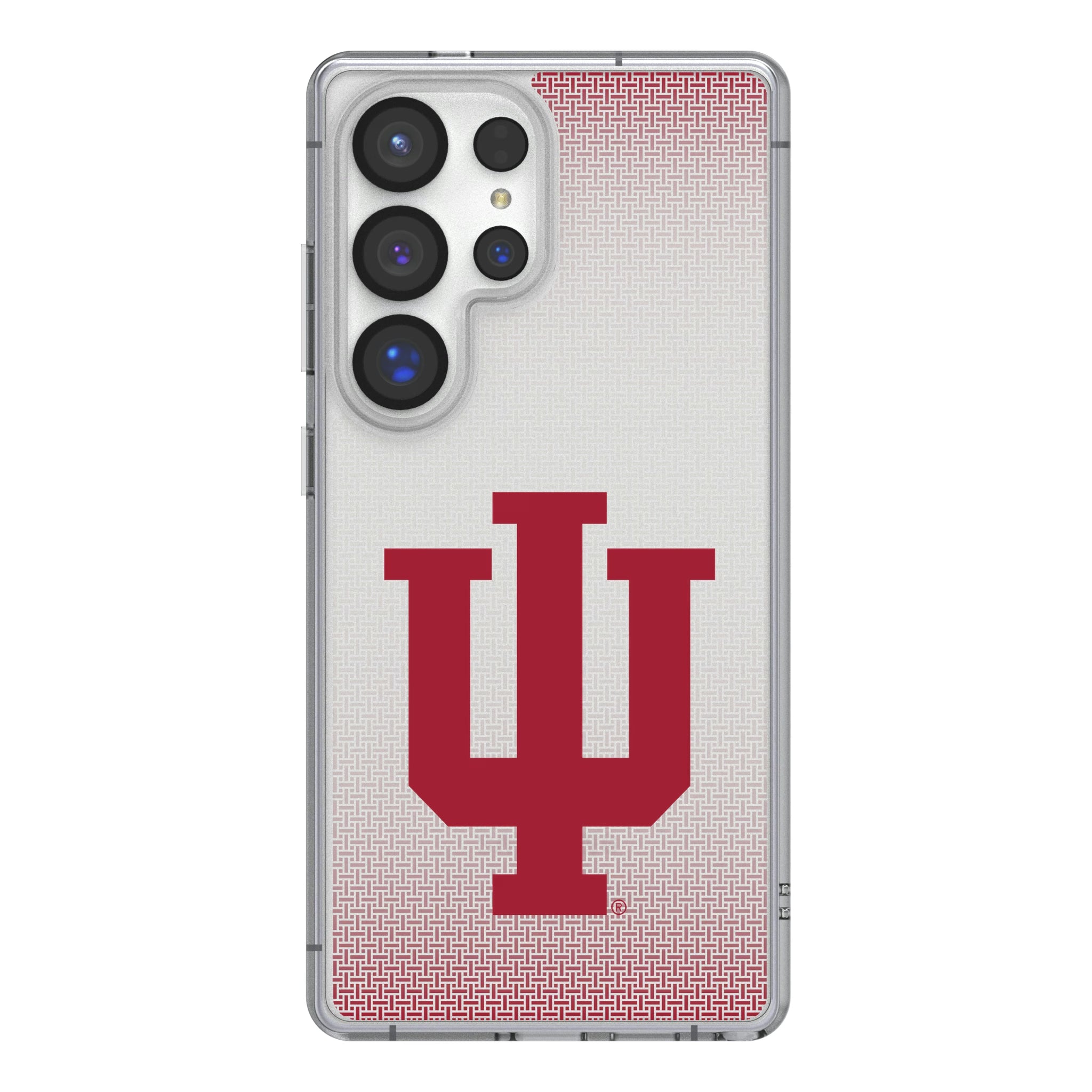 Indiana University Hoosiers Linen Galaxy Clear Phone Case for Samsung Galaxy