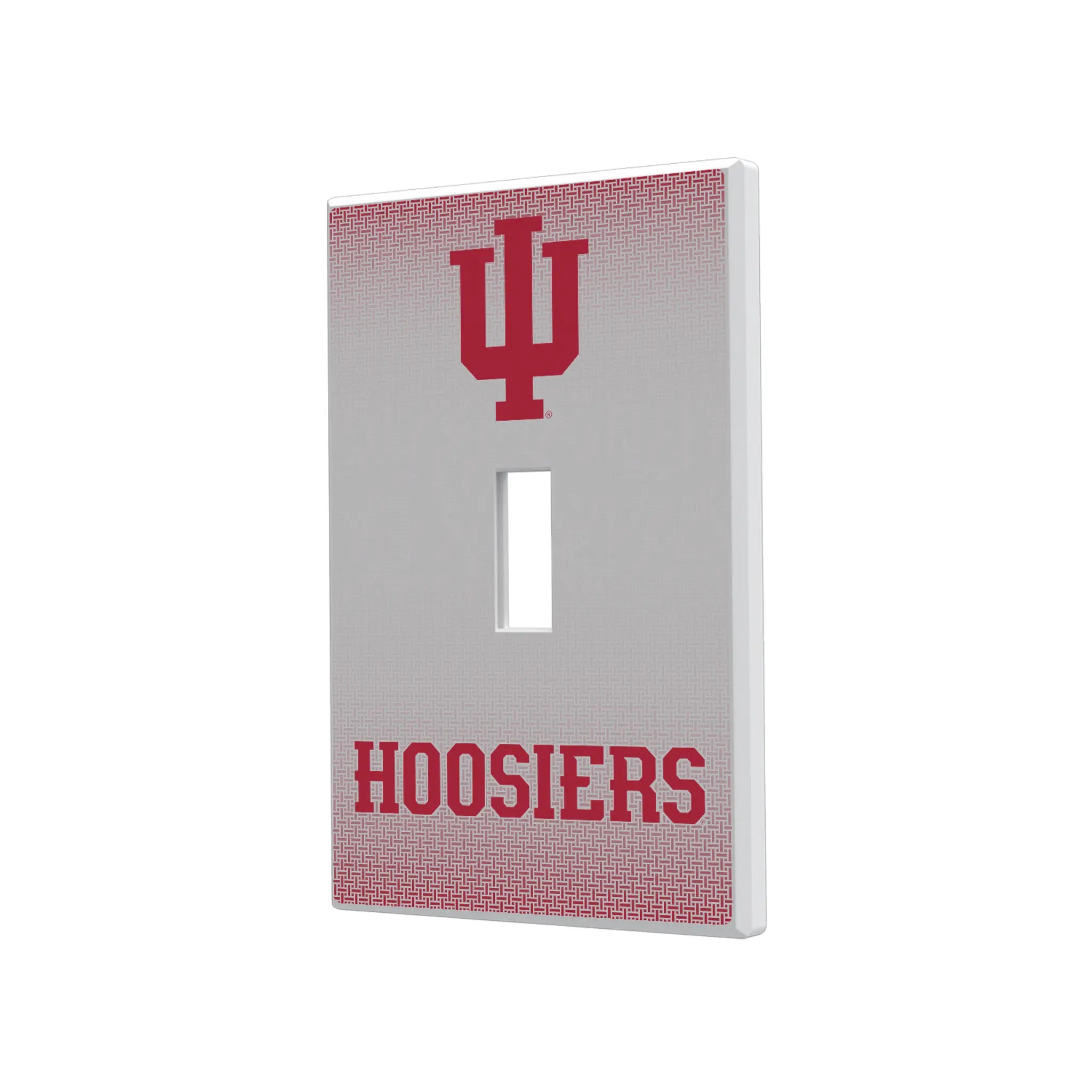 Indiana University Hoosiers Linen Hidden-Screw Light Switch Plate#Style_Single Toggle