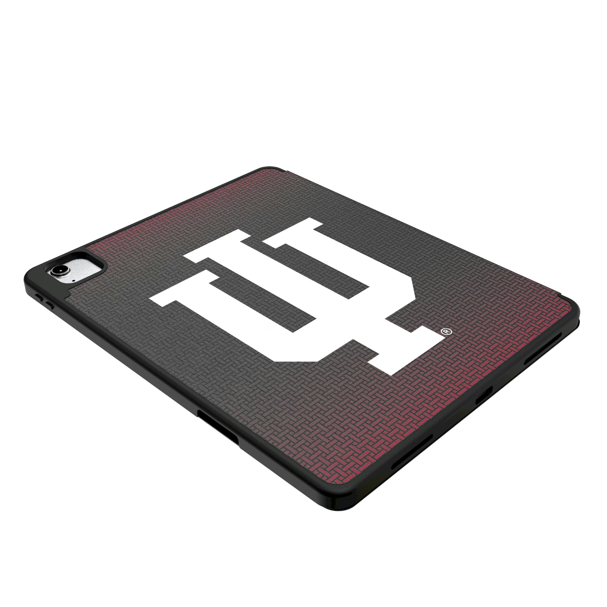 Indiana University Hoosiers Linen iPad Tablet Case for Apple iPad - Isometric View